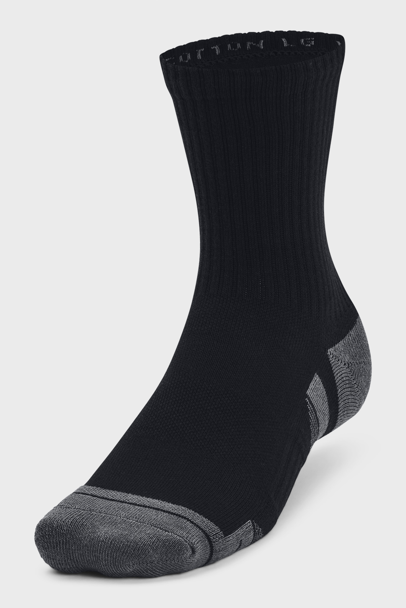 Черные носки (3 пары) UA Performance Cotton 3p Mid 3