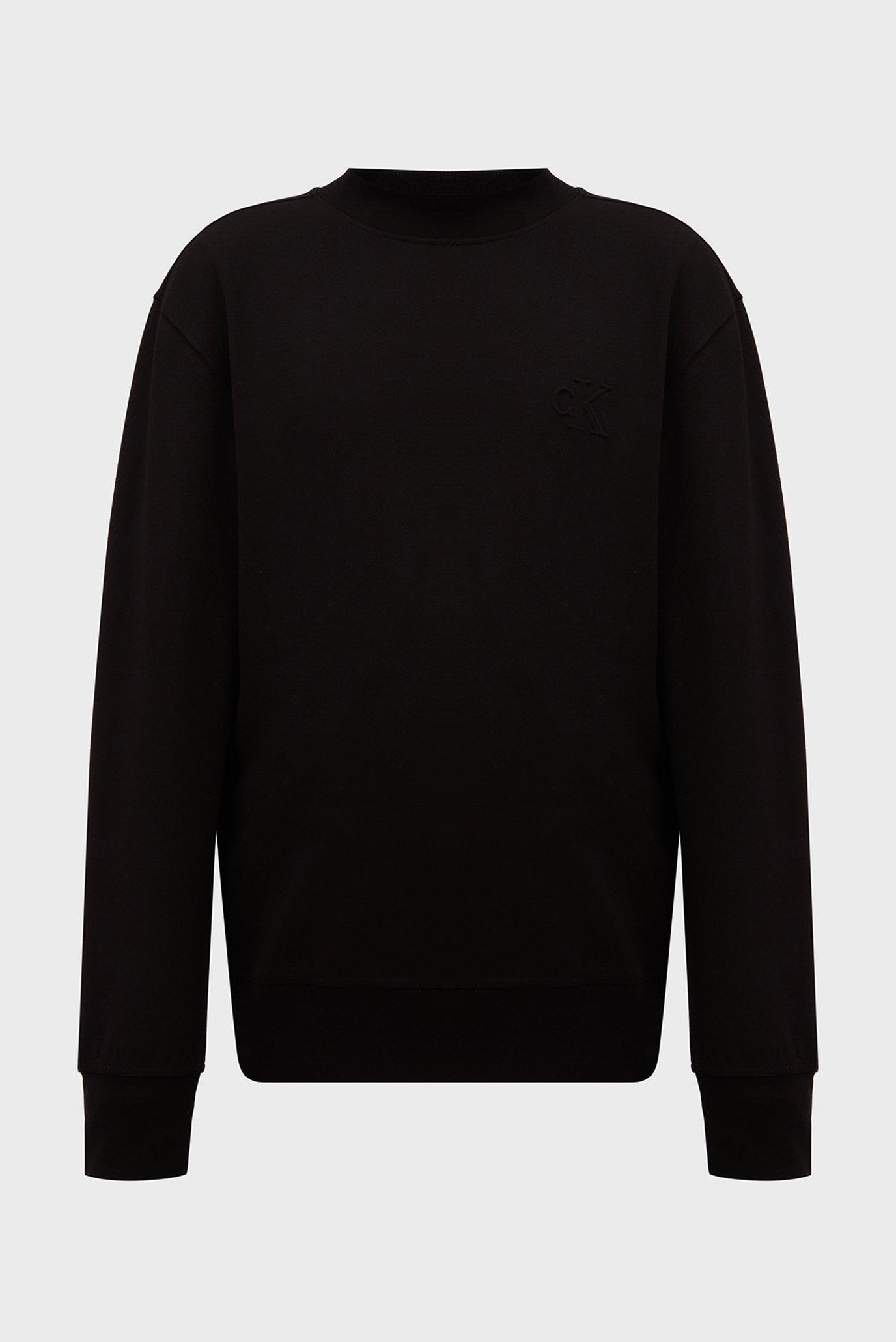 Мужской черный свитшот INTERLOCK CREW NECK 1