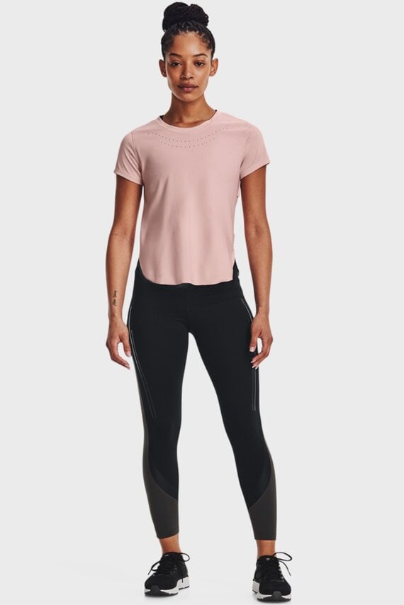 Женская розовая футболка UA PaceHER Tee