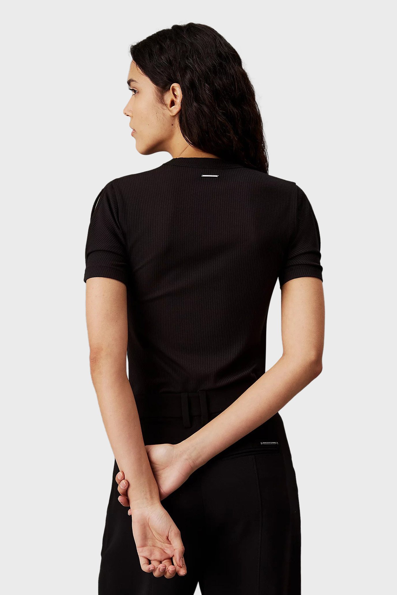 Футболка MODAL RIB SLIT DETAIL T-SHIRT SS 3