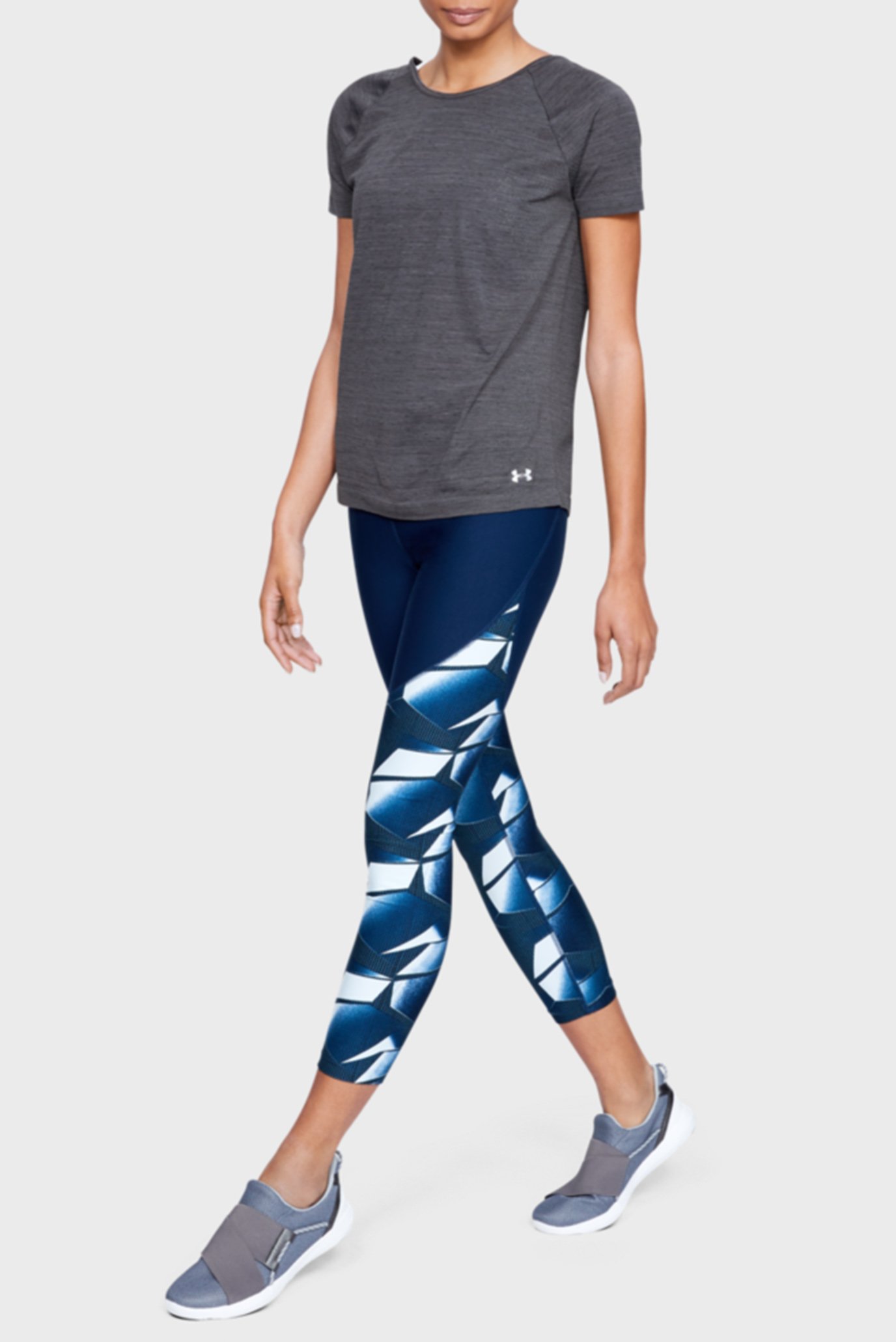 Женская черная футболка TB Seamless Spacedye SS 3