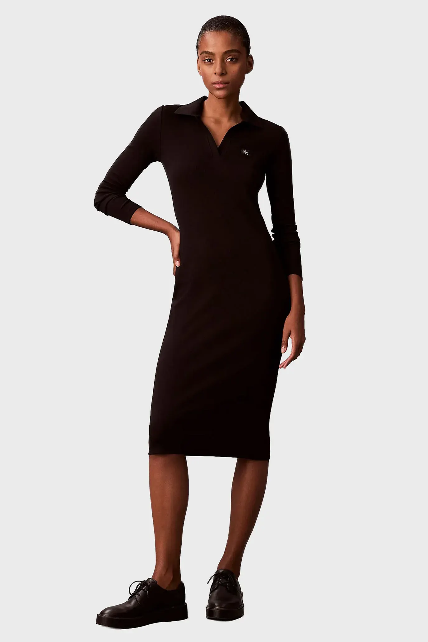 Платье LS WOVEN LABEL JOHNNY COLLAR MID 2