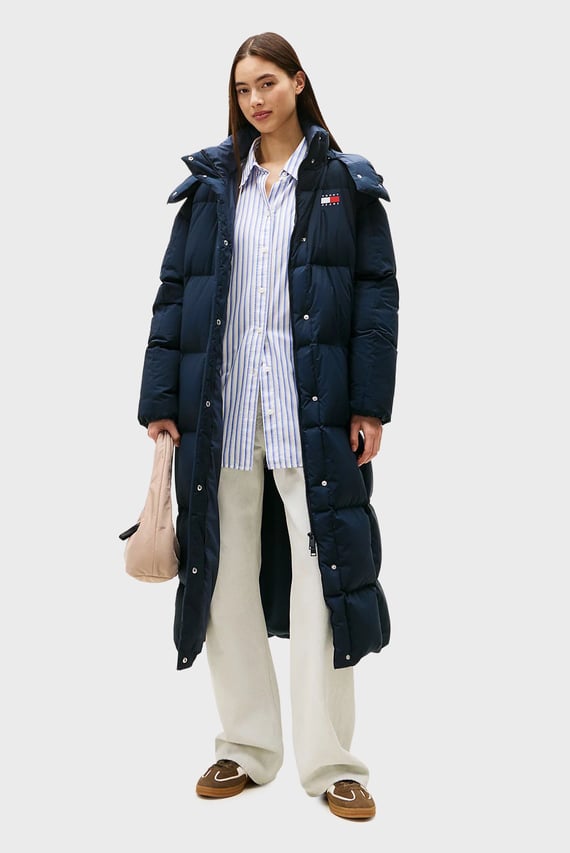 Куртка зимняя TJW ALASKA GRID DWN MXI COAT EXT Tommy Jeans