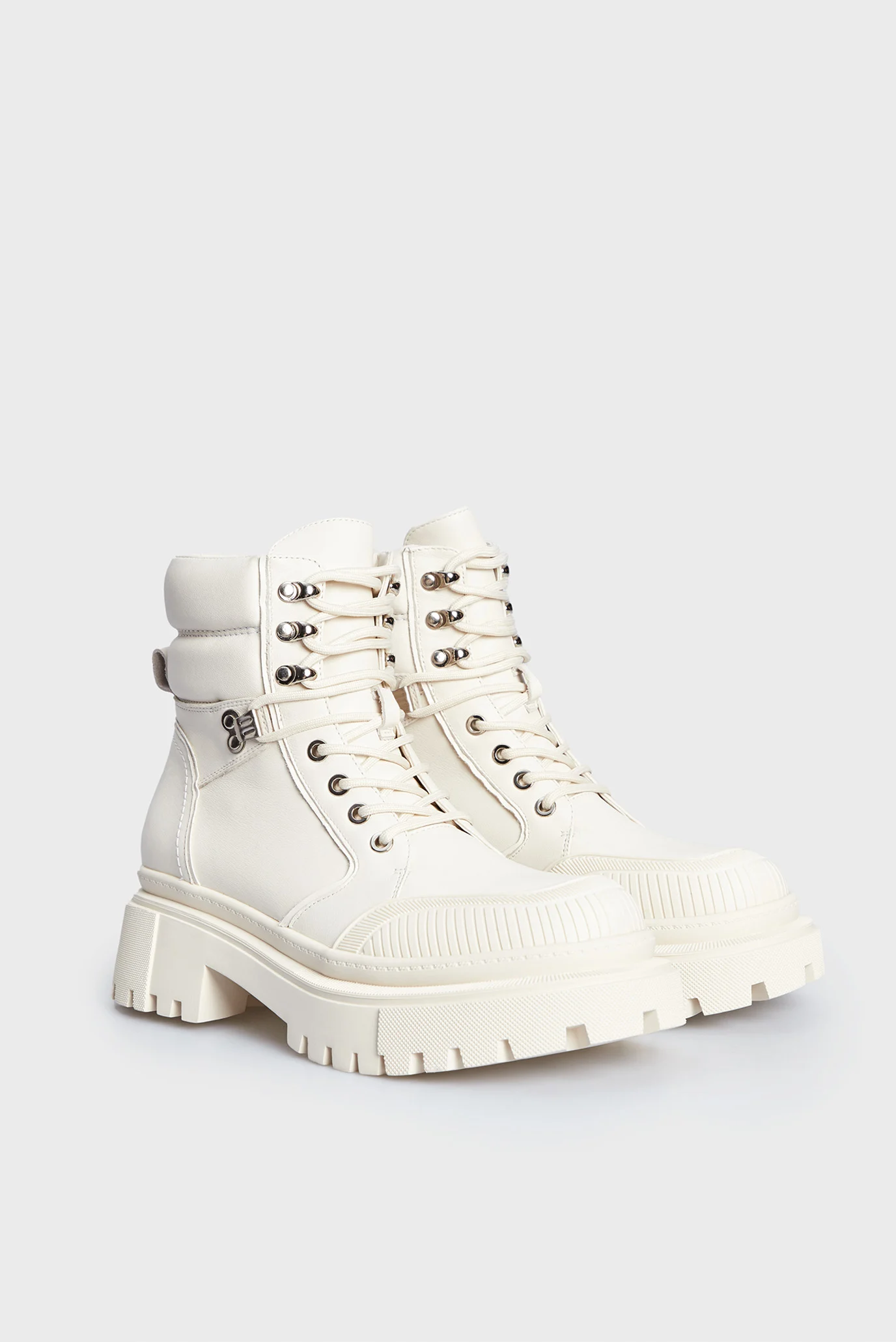 Женские белые кожаные хайкеры Harlow 2