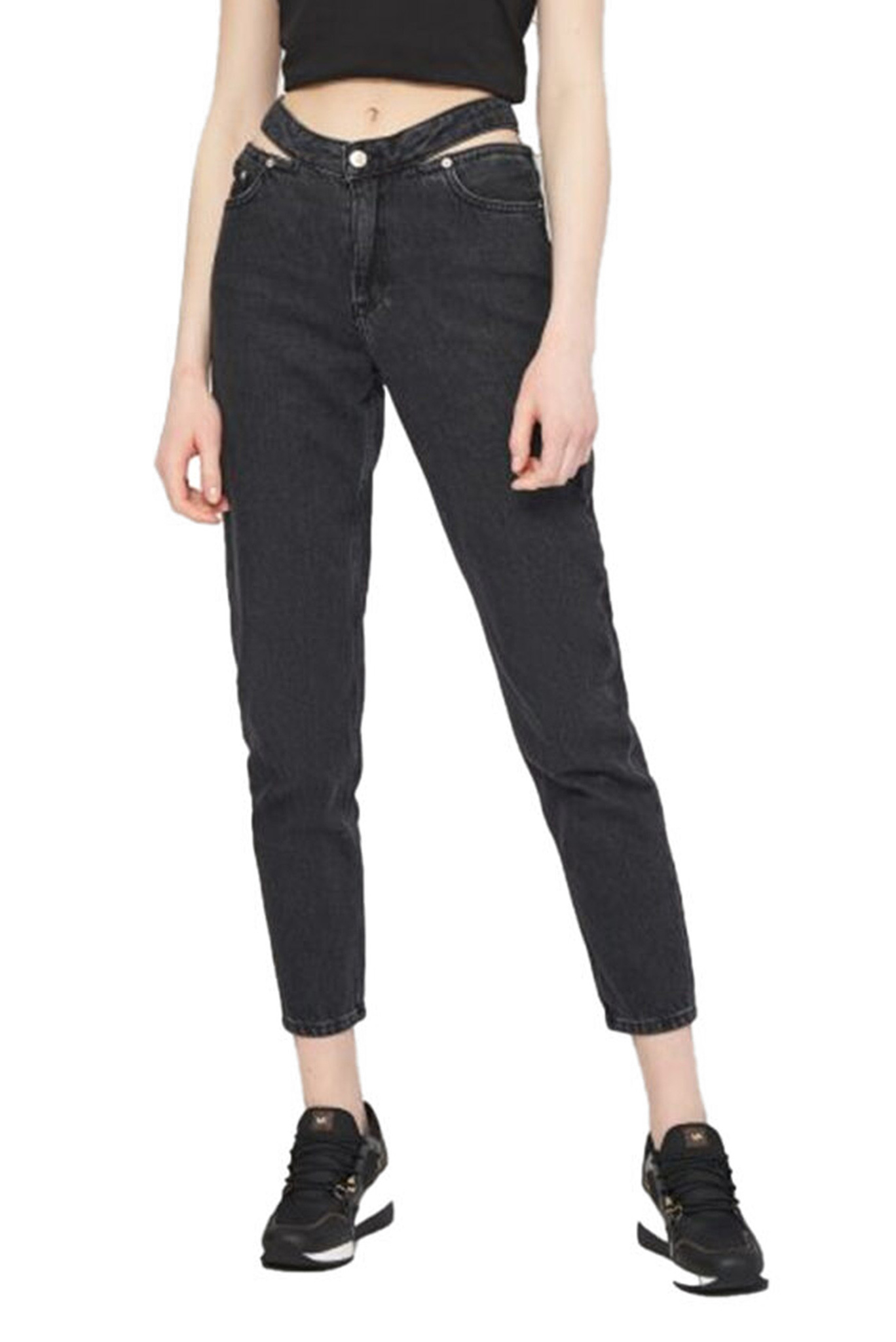 Женские черные джинсы 1