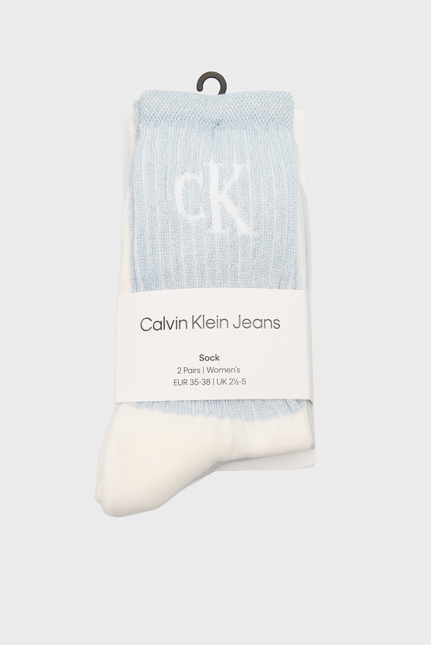 Носки/CKJ WOMEN SOCK 2P GLOSSY RIB 1