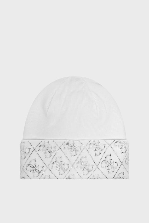 Шапка NORA 4G RHINESTONES BEANIE SWT Guess