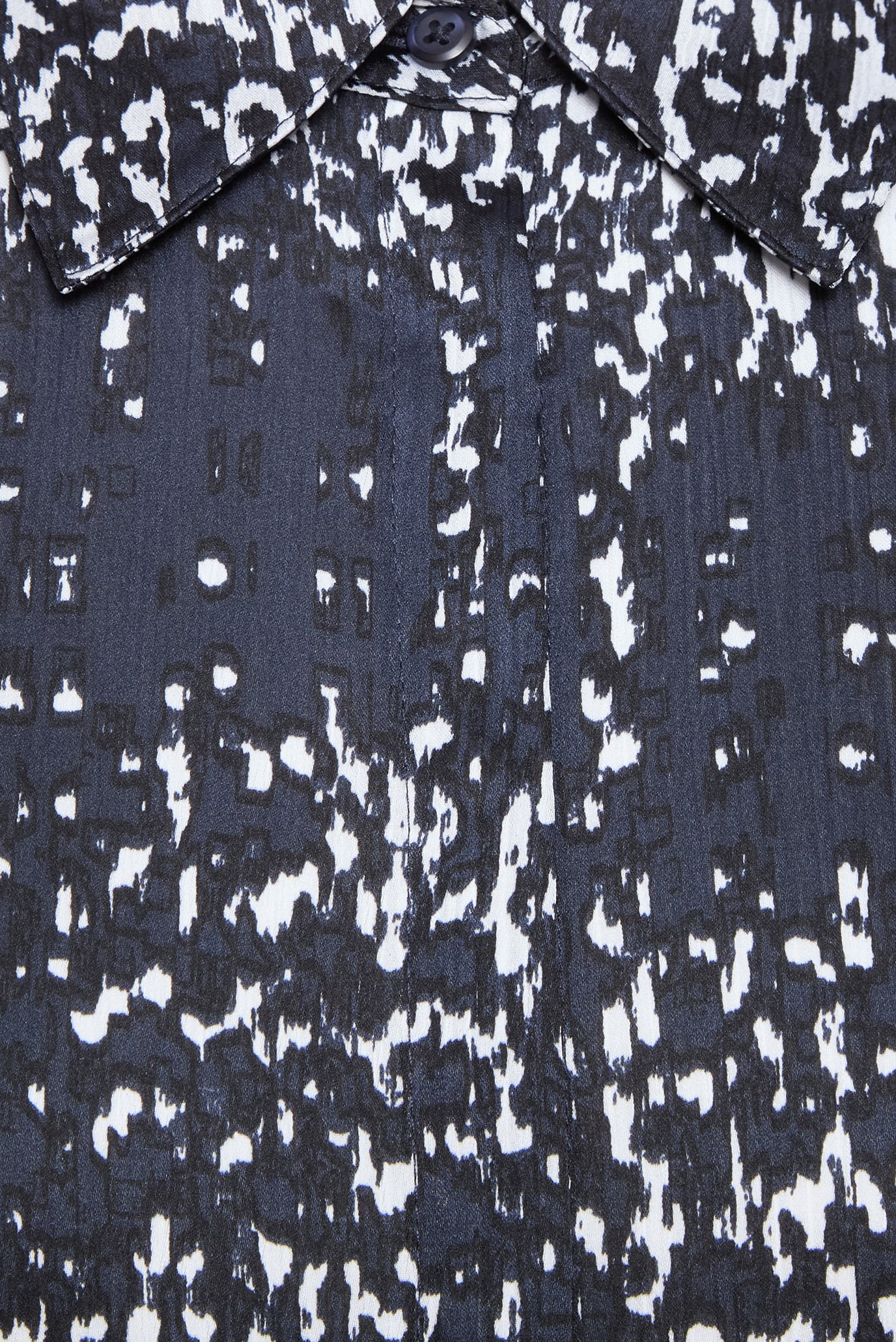 Платье/Printed Textured Satin LS Shirtd 3