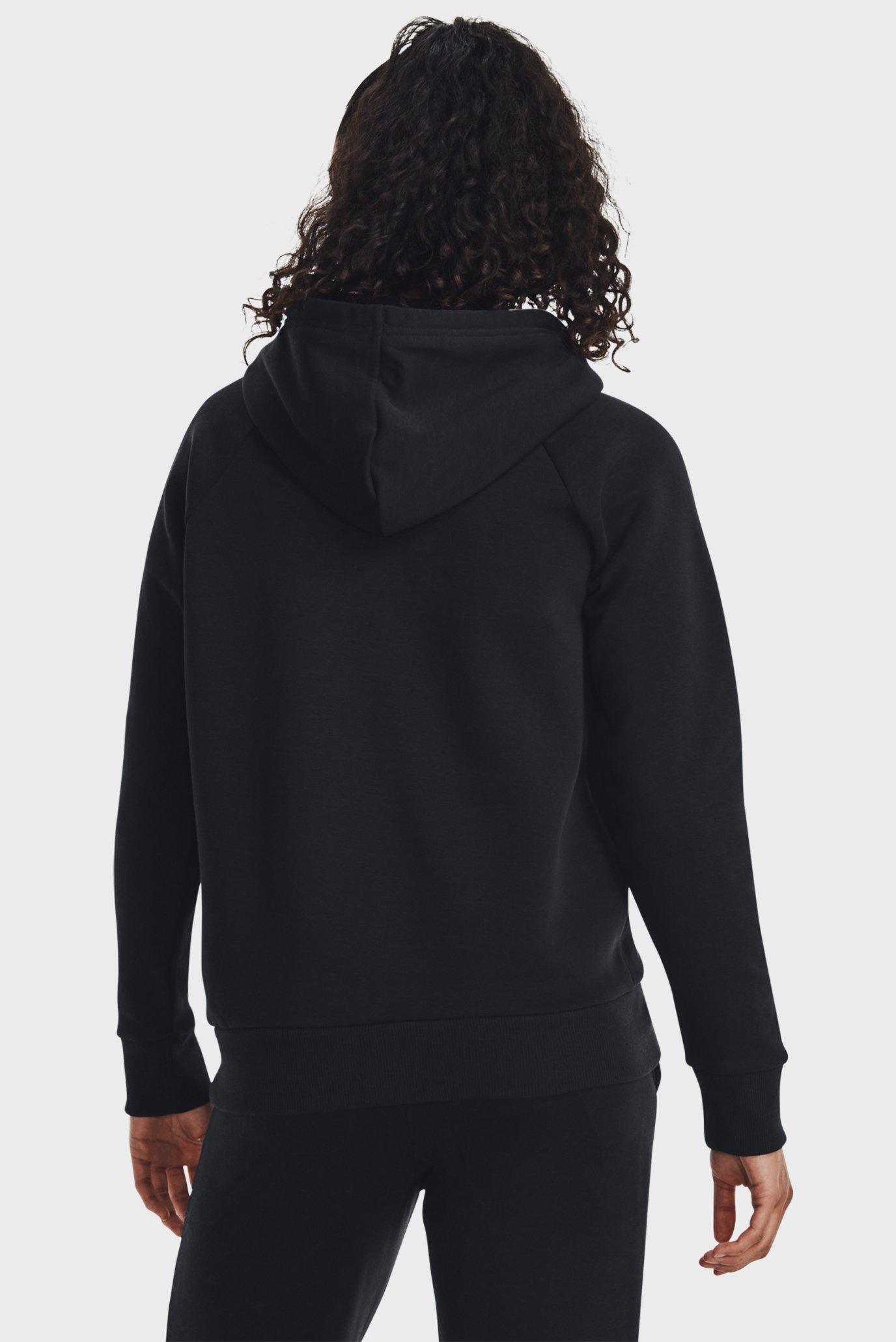 Женское черное худи UA Rival Fleece Big Logo Hdy 3