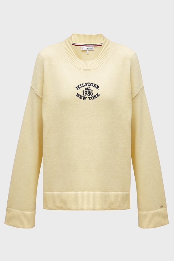 Женский желтый джемпер VARSITY GRAPHIC C-NECK SWT