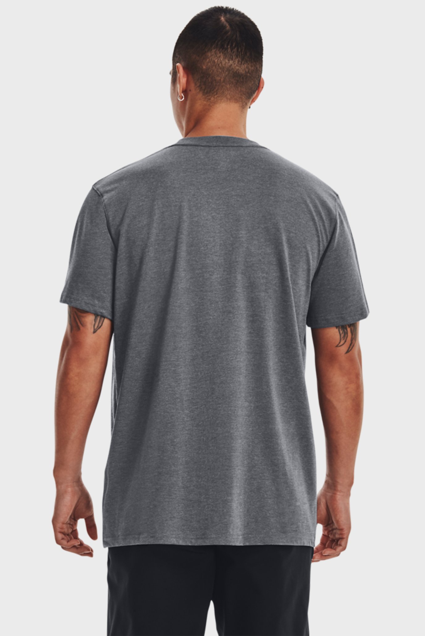 Мужская серая футболка UA LOGO EMB HEAVYWEIGHT 3