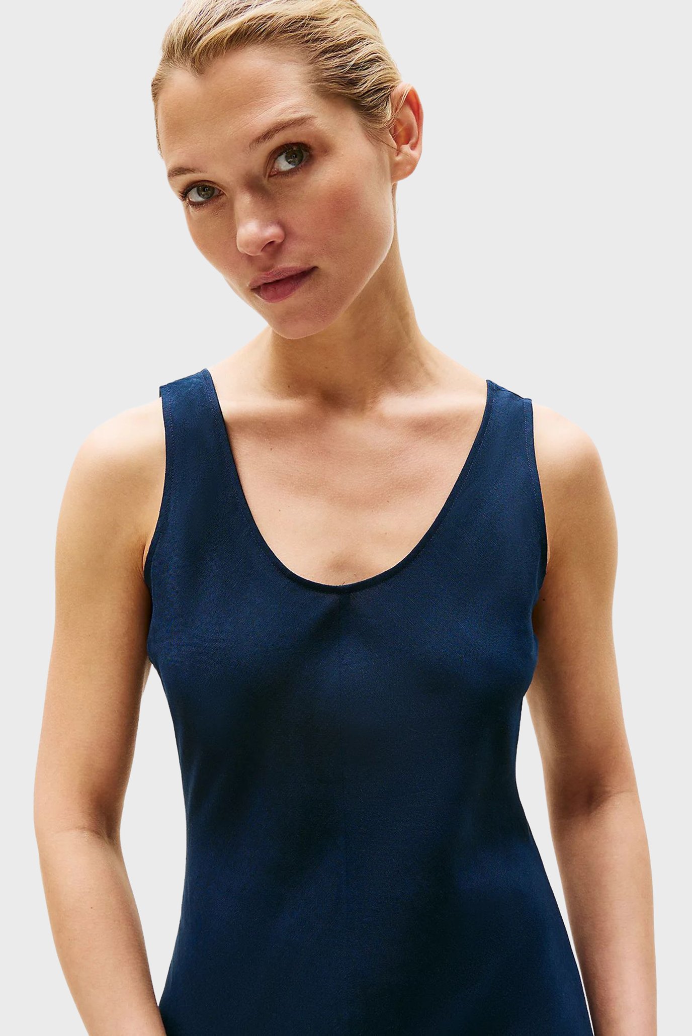 Платье TEXTURED LINEN TANK MAXI DRESS 2