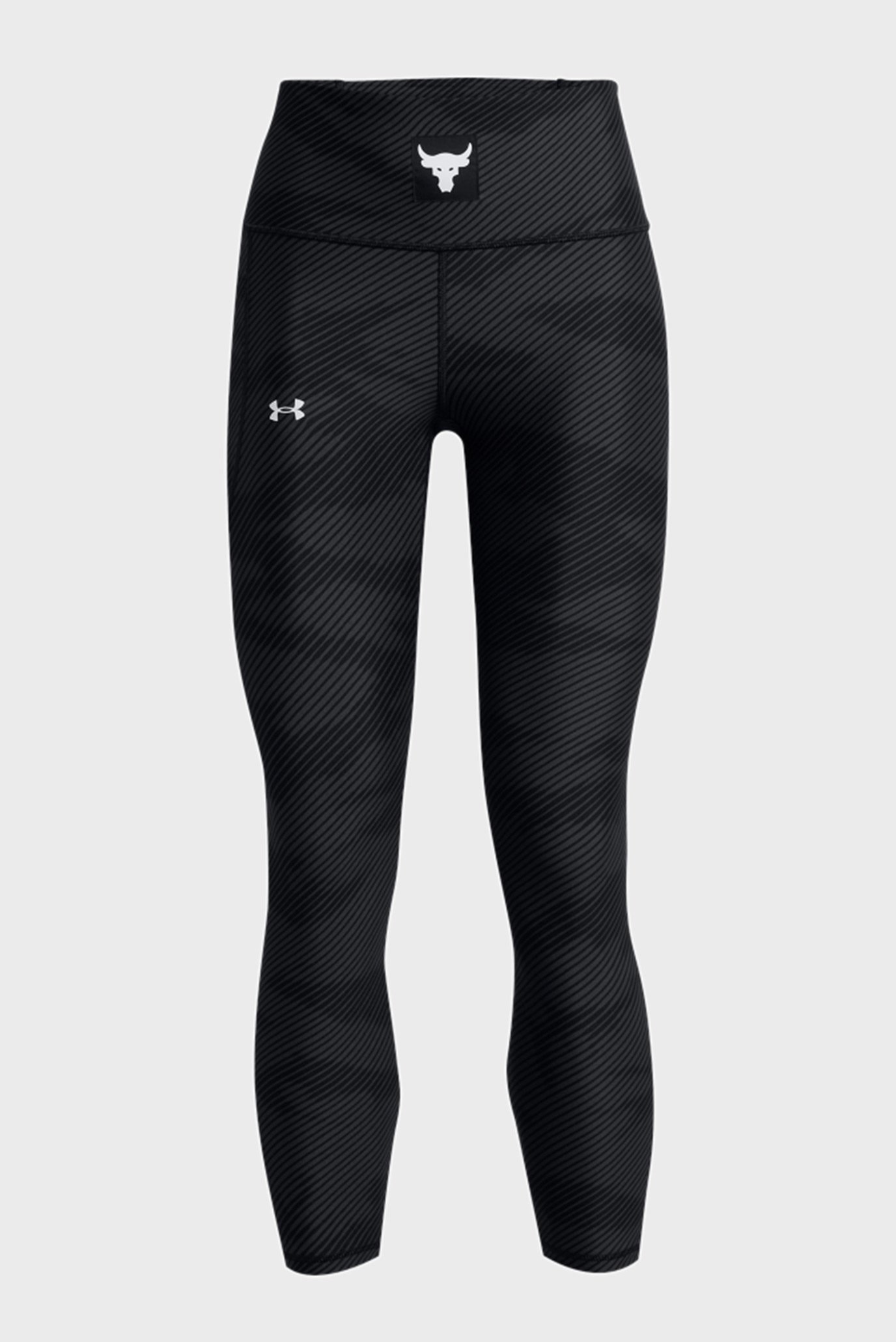 Женские черные тайтсы UA Pjt Rock HG Ankle Legging 5