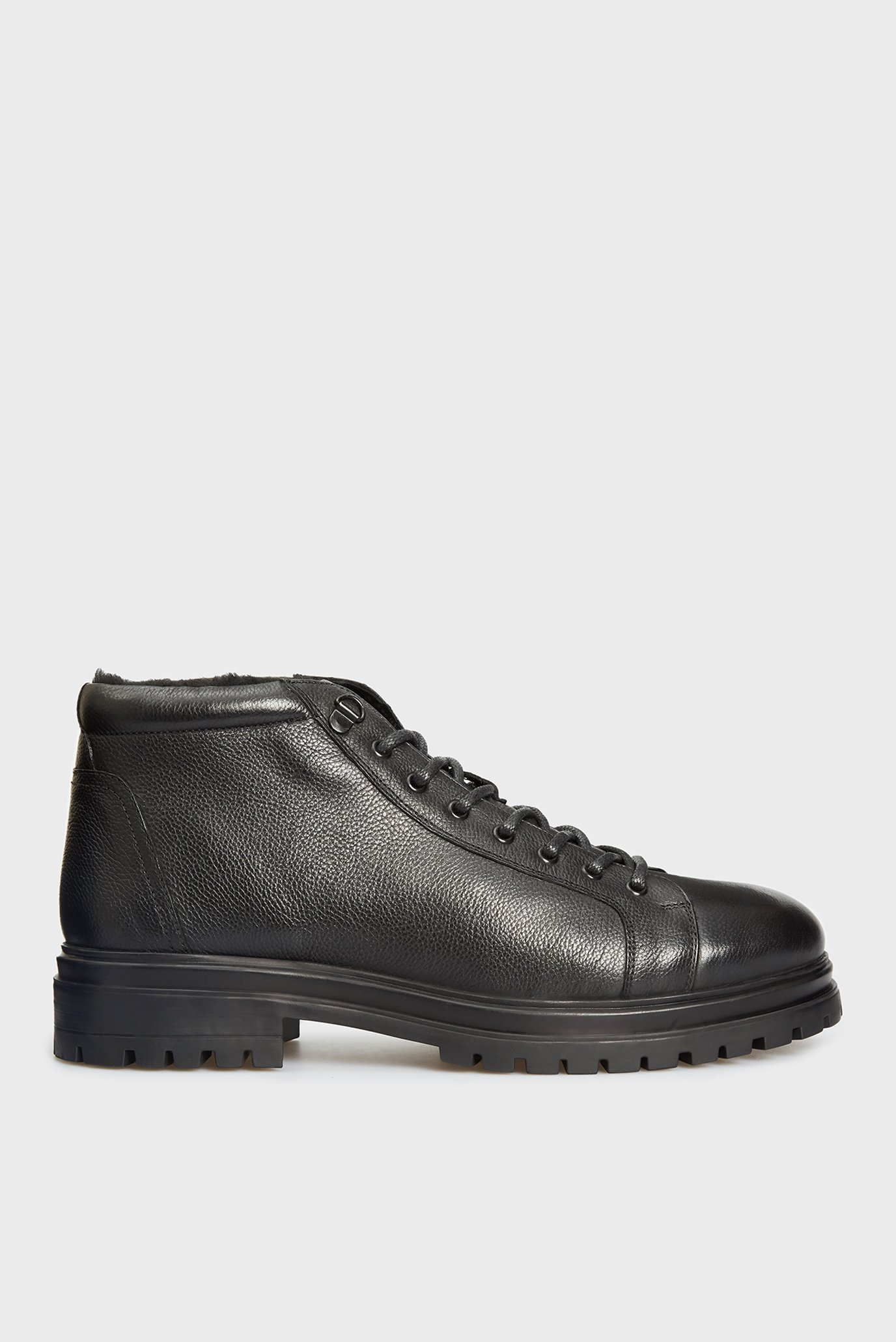Мужские черные кожаные ботинки Kasper 1