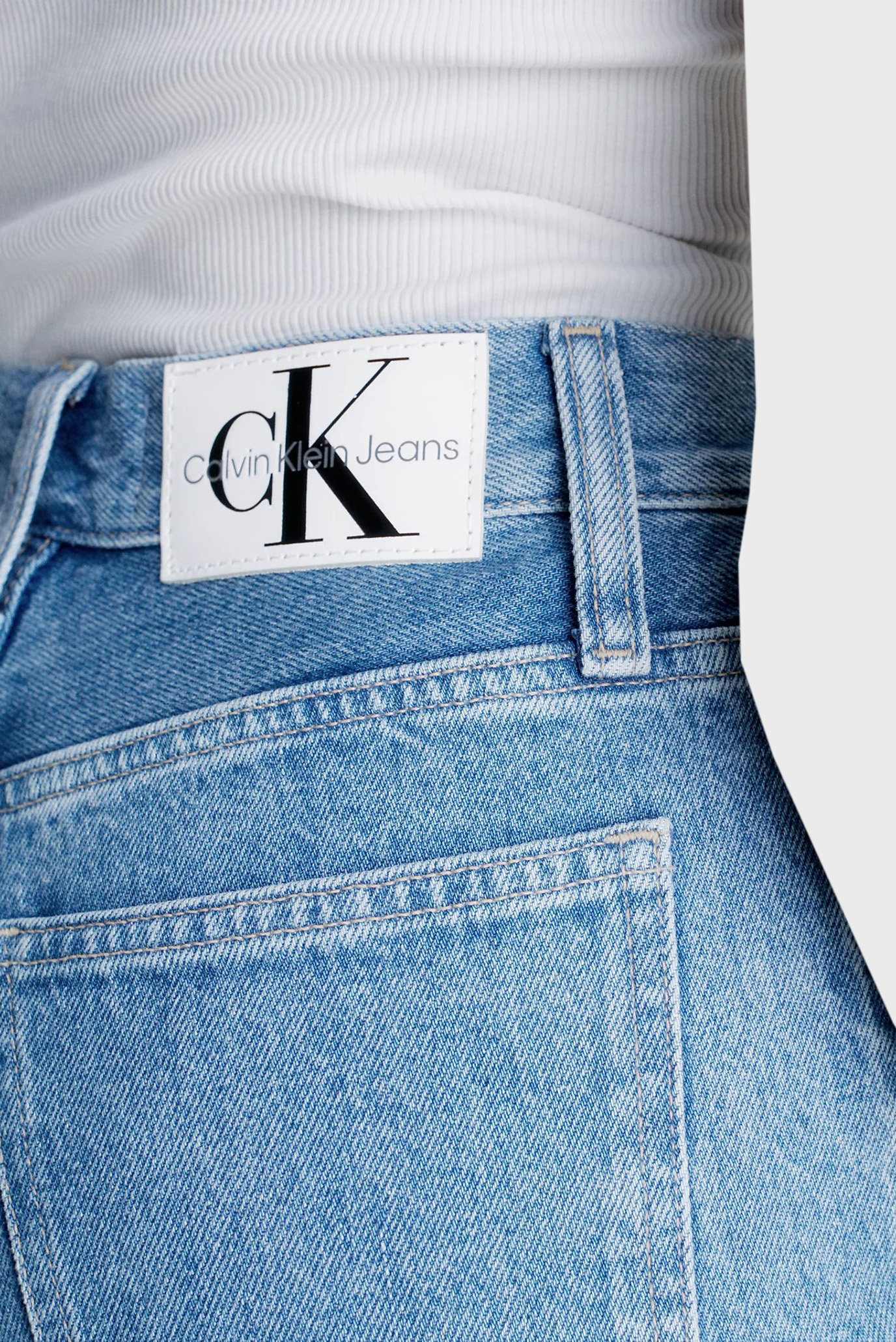 Женские голубые джинсы MOM JEAN 3