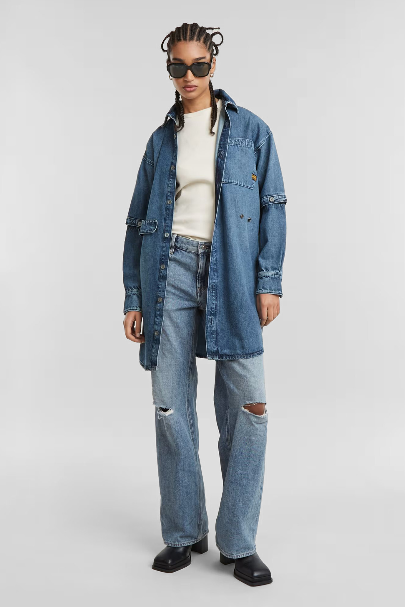 Женские голубые джинсы Judee Loose Wmn 2