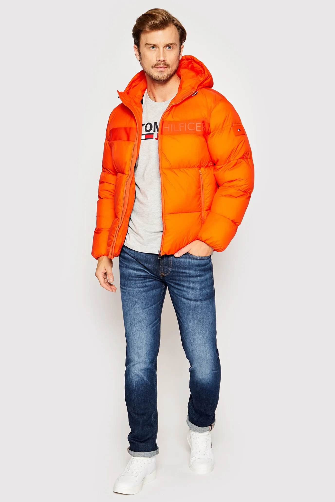Мужская оранжевая куртка NY HIGH LOFT PUFFER 3