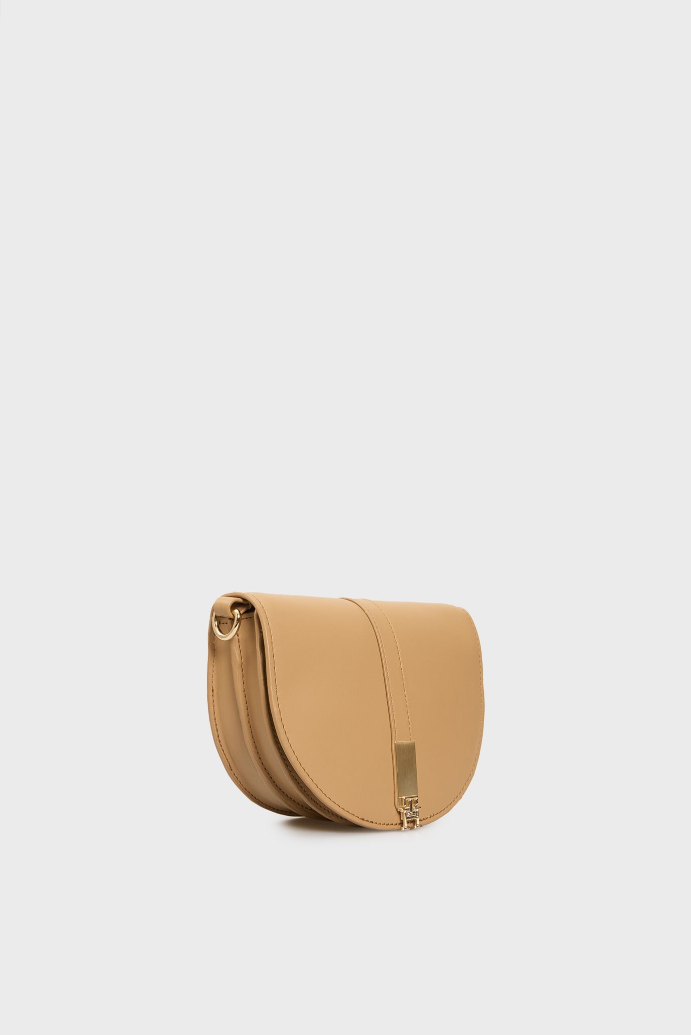 Женская бежевая сумка TH HERITAGE SADDLE BAG 3