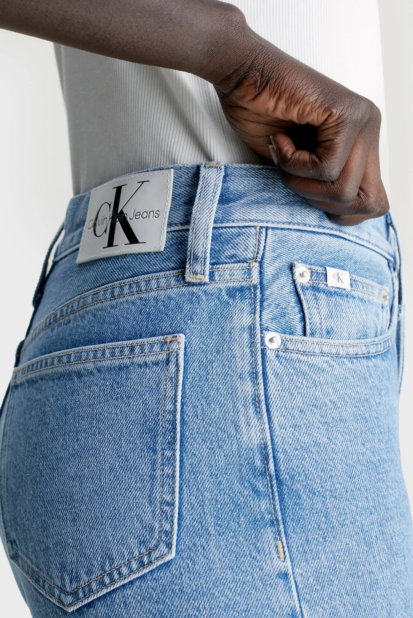 Женские голубые джинсы HIGH RISE STRAIGHT 4