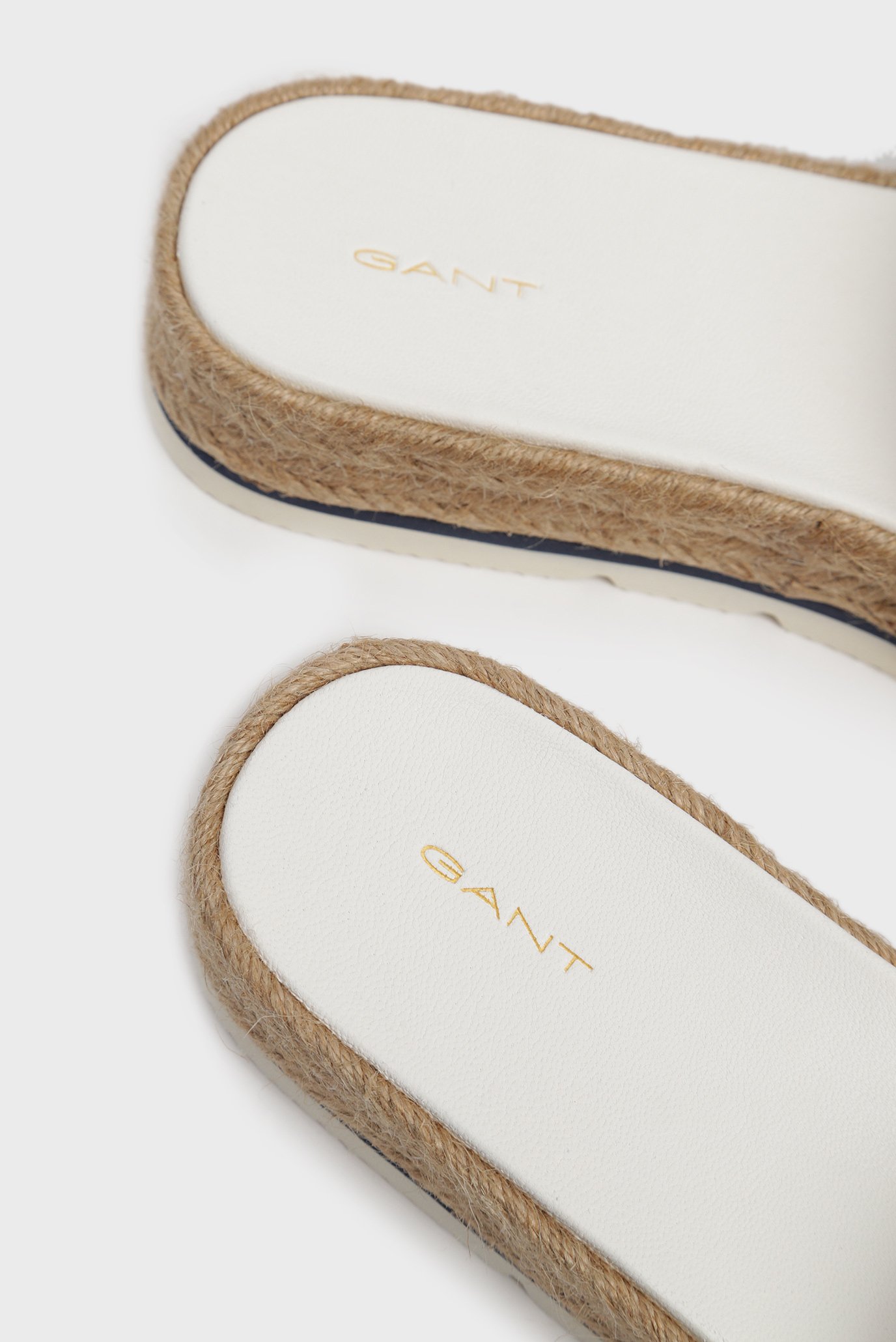 Женские белые кожаные слайдеры CAPE CORAL 10