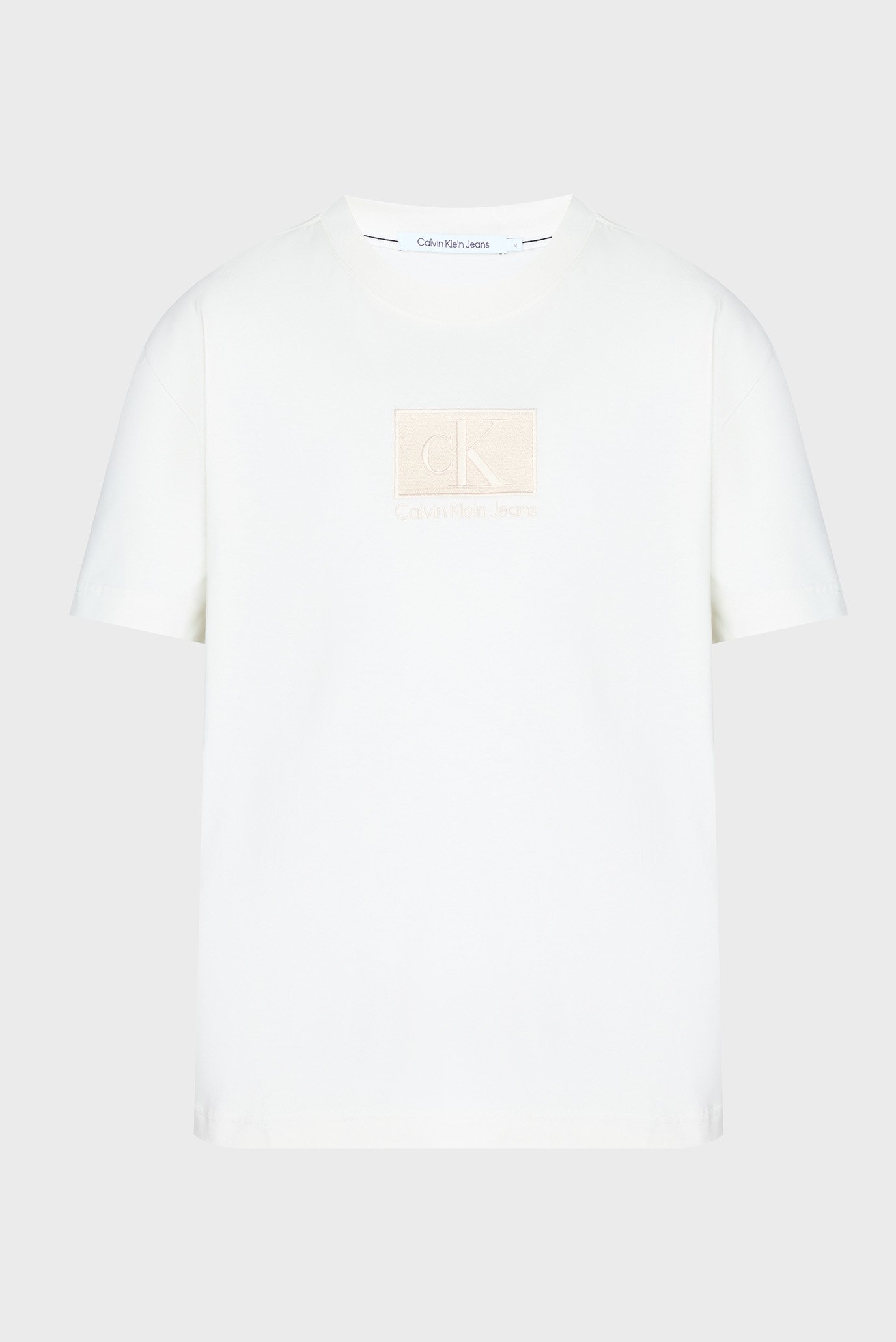 Мужская белая футболка EMBROIDERY PATCH 5