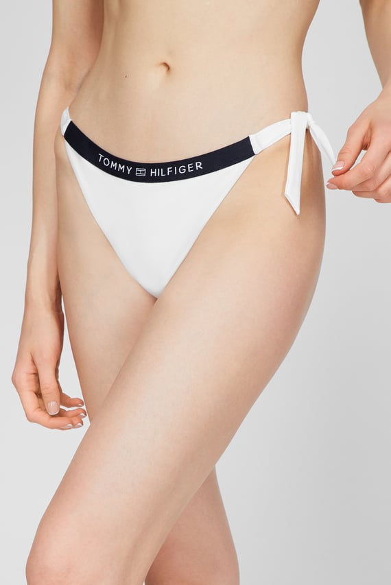 Женские белые трусики от купальника CHEEKY SIDE TIE BIKINI