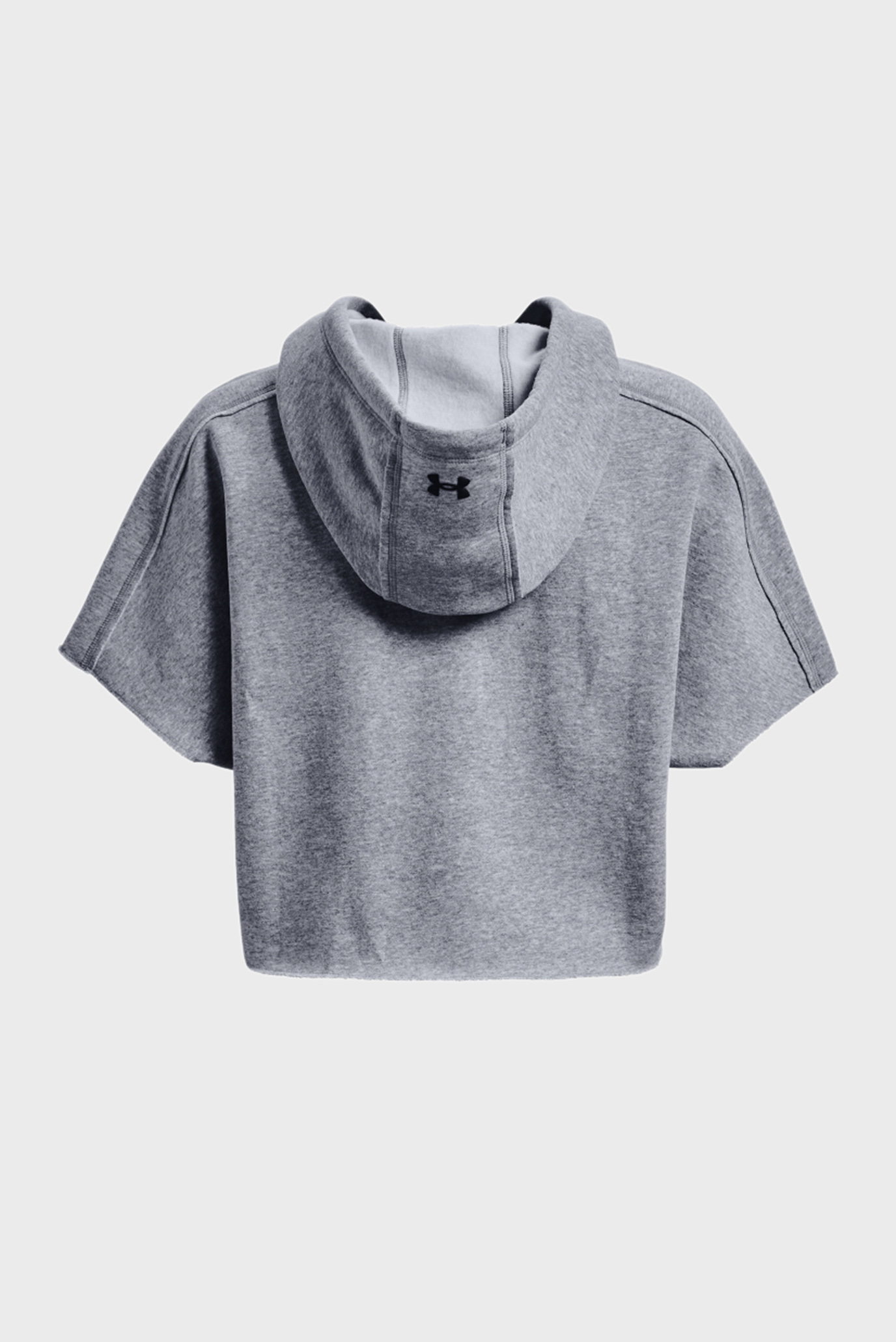 Женское серое худи UA Pjt Rock SS Fleece Hde 14