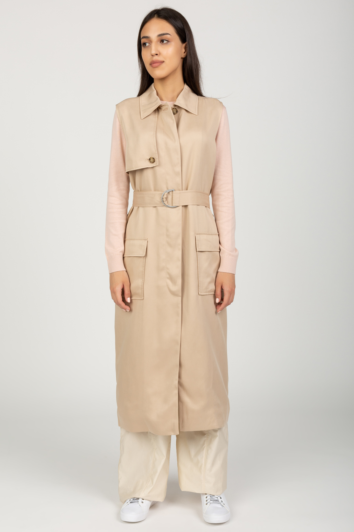 Пальто UTILITY TENCEL SLEEVELESS TRENCH 2