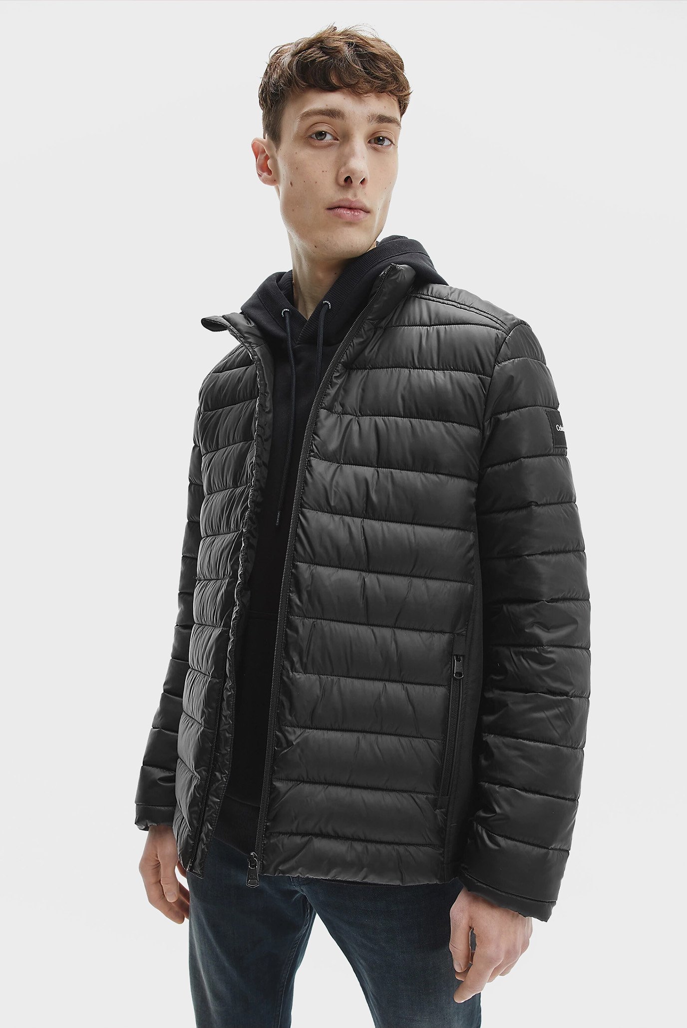 Мужская черная куртка RECYCLED SIDE LOGO 8