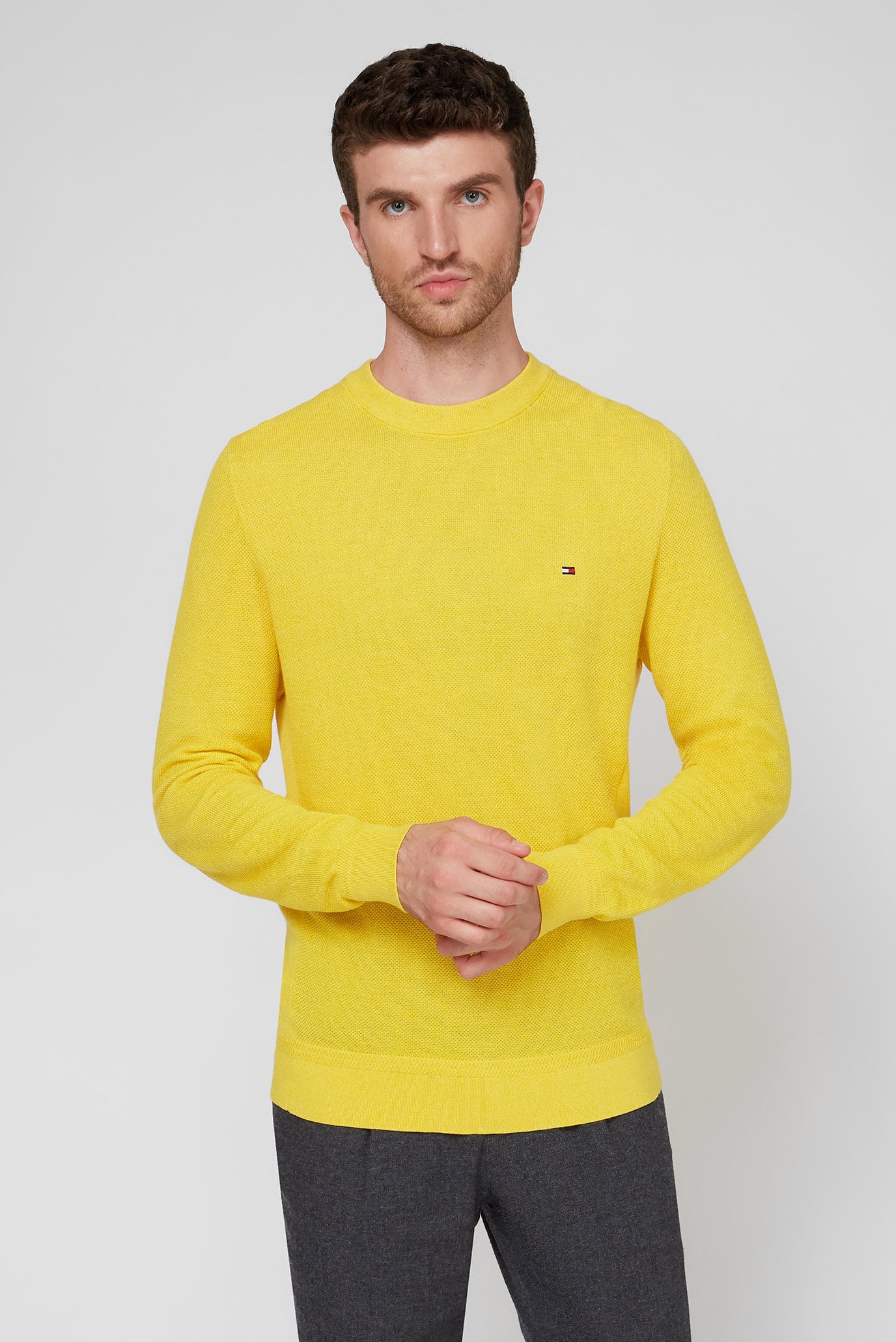 Мужской желтый джемпер MOULINE RICECORN SWEATER 6