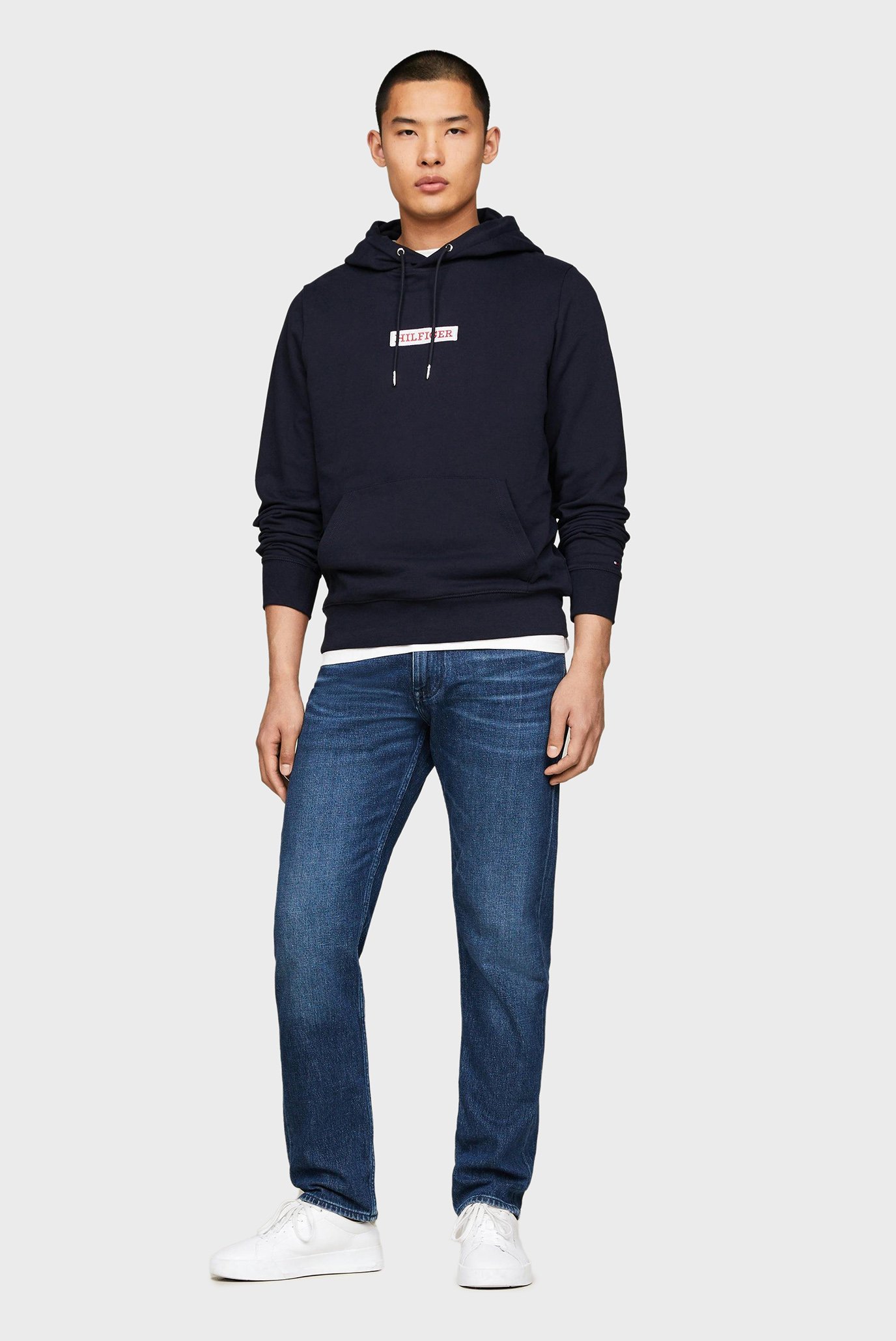 Мужское темно-синее худи MONOTYPE BOX 2