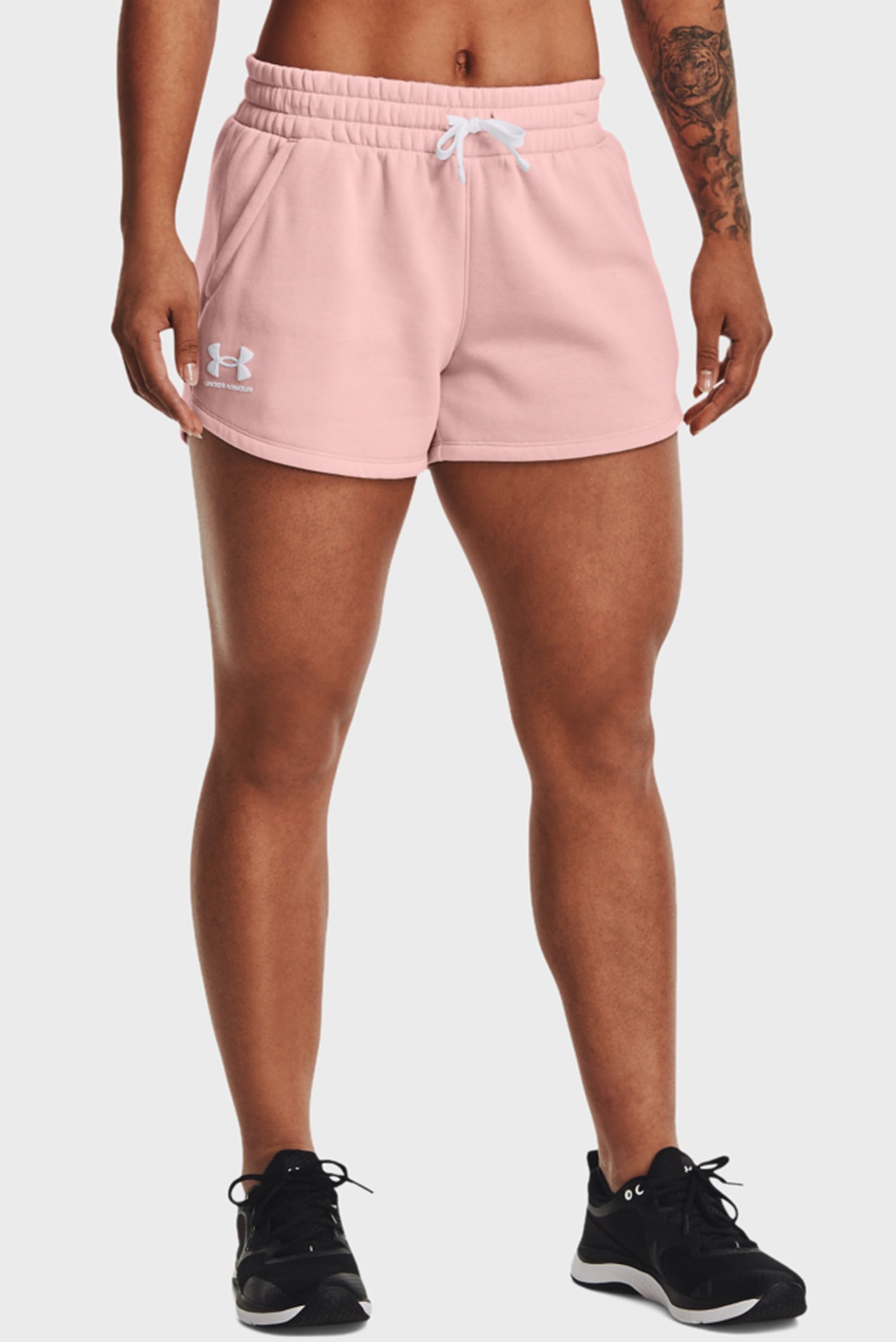 Женские розовые шорты Rival Fleece Short 1