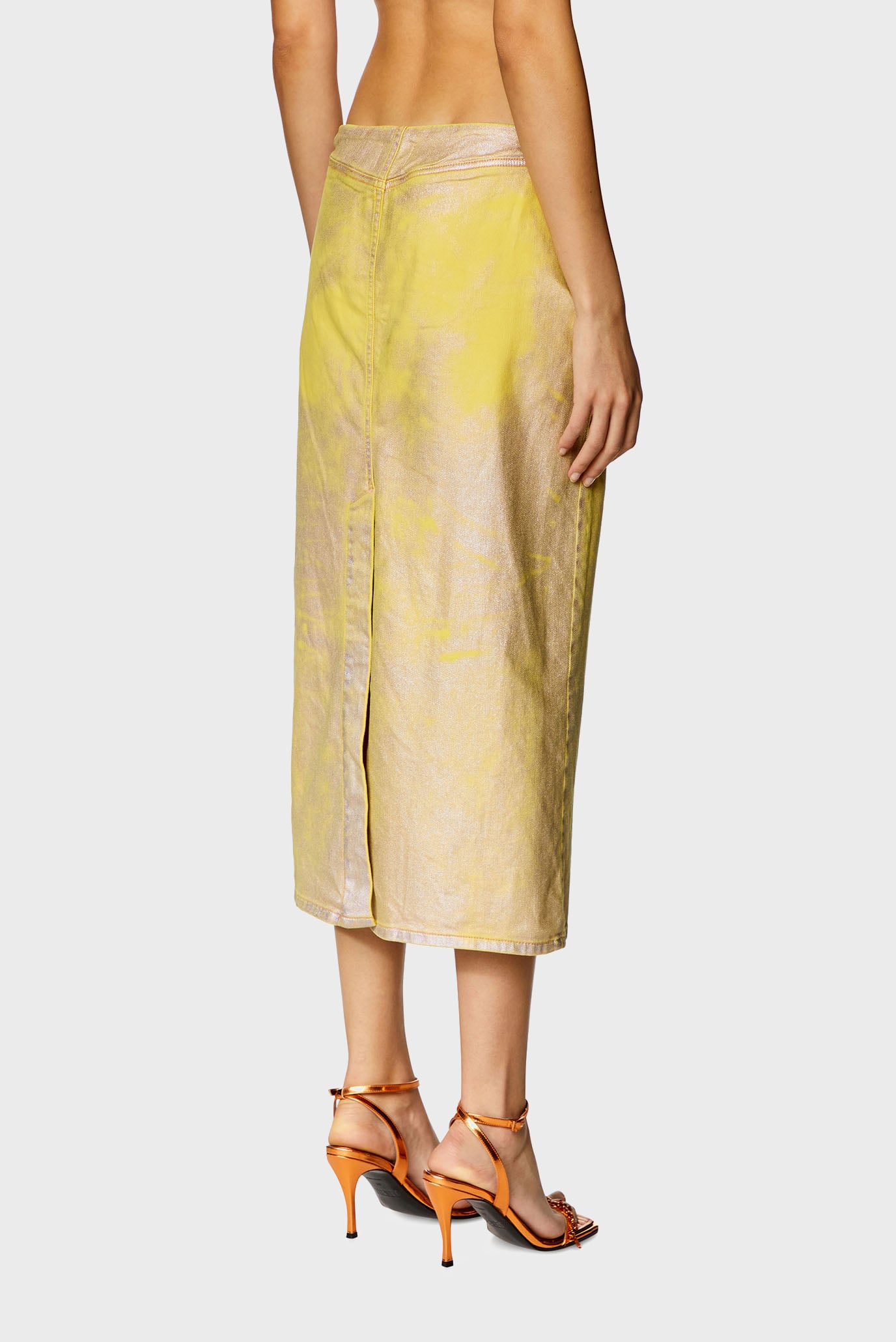 Женская золотистая джинсовая юбка DE-PRA-S2 GONNA 3