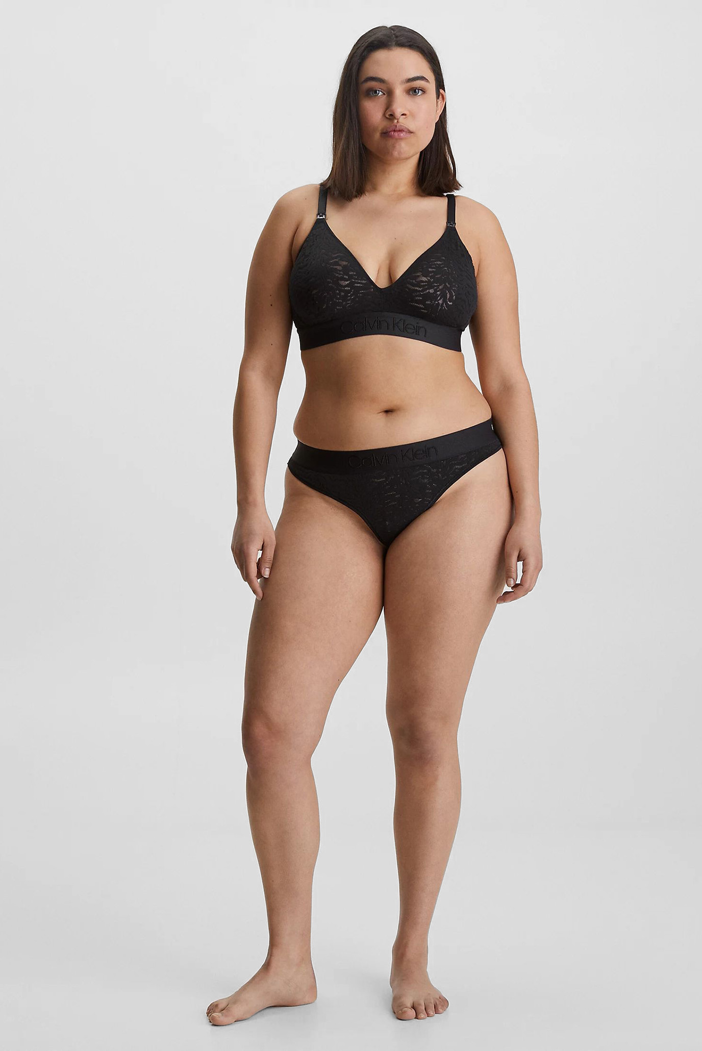 Женские черные трусики THONGCalvin Klein Женские черные трусики THONG 4