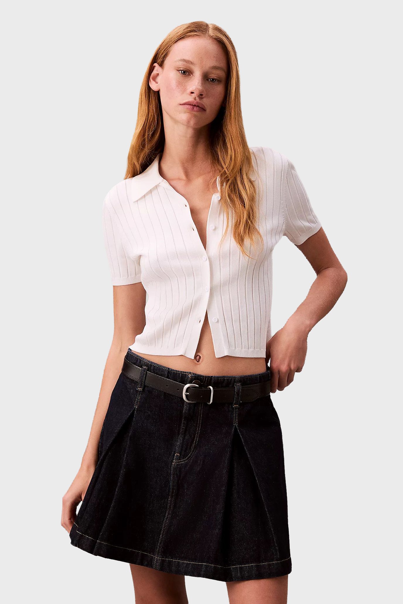 Юбка PLEATED DENIM SKIRT CK CLASSIC R 2