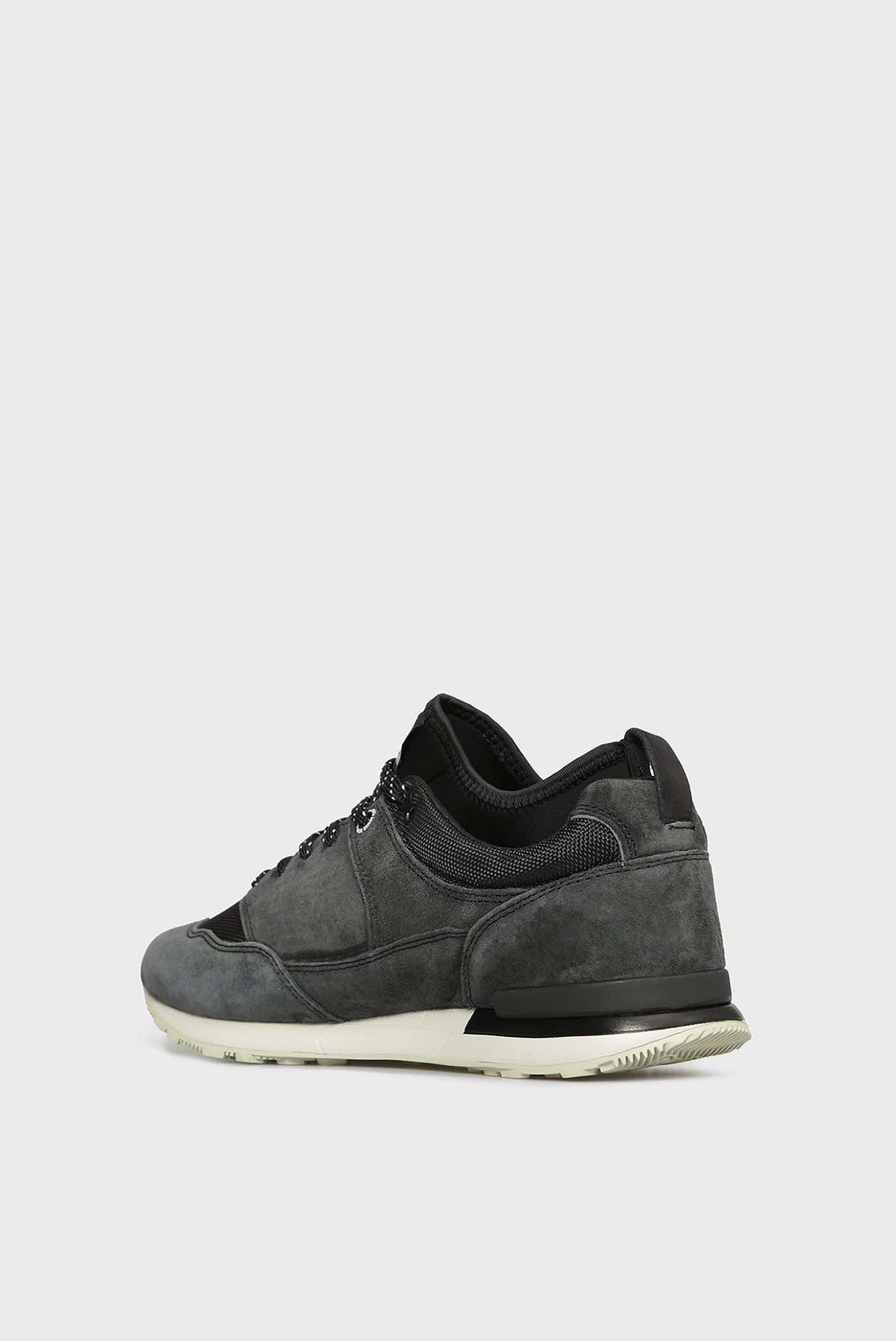 Мужские черные замшевые кроссовки 4