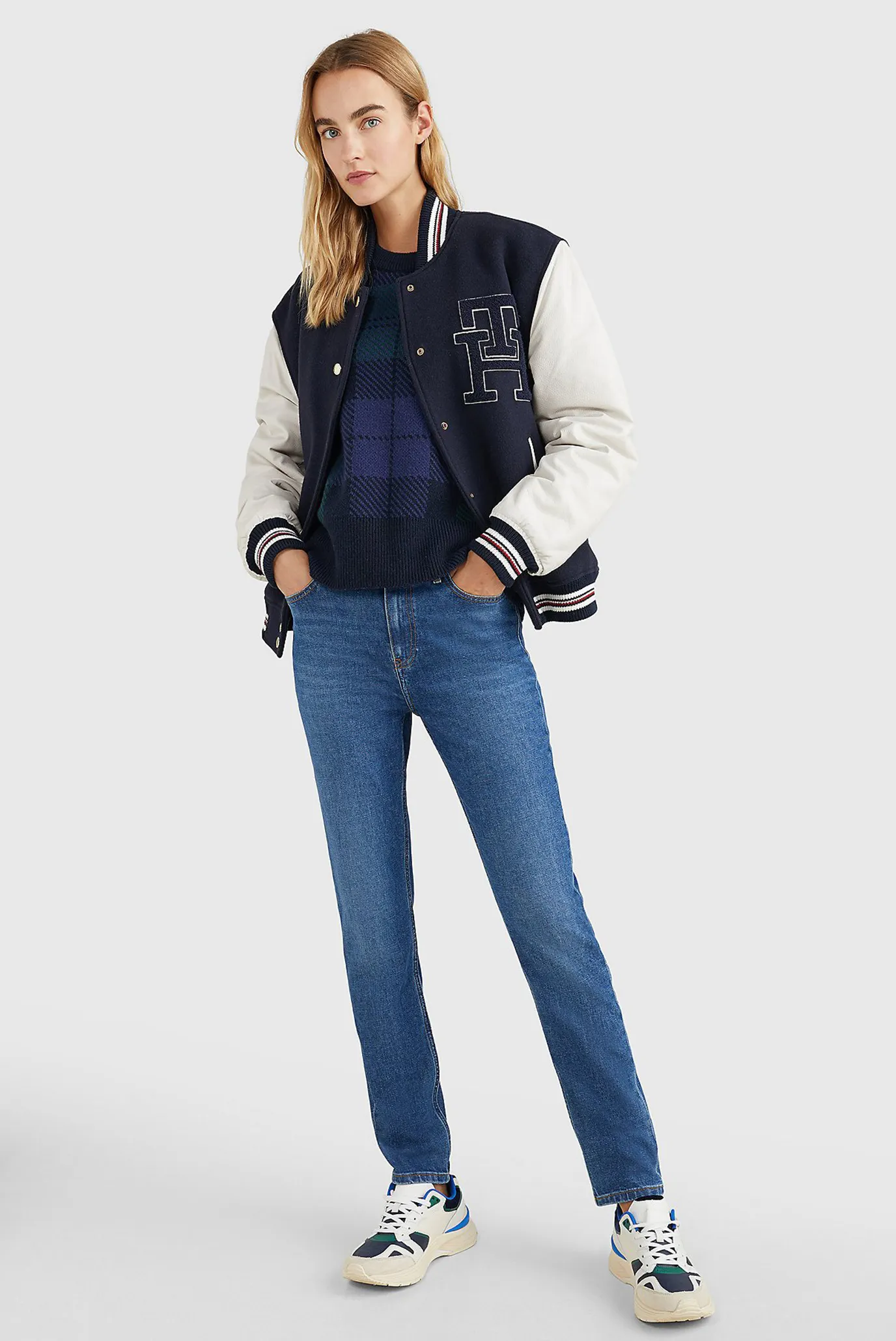 Женские синие джинсы CIGARETTE SLIM HW A PATY 2