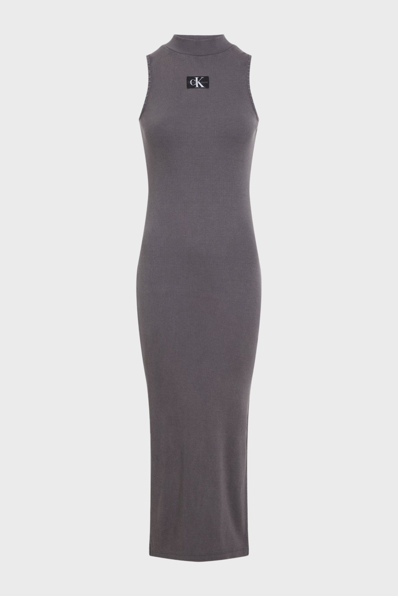 Платье WASHED RIB LABEL LONG DRESS 2