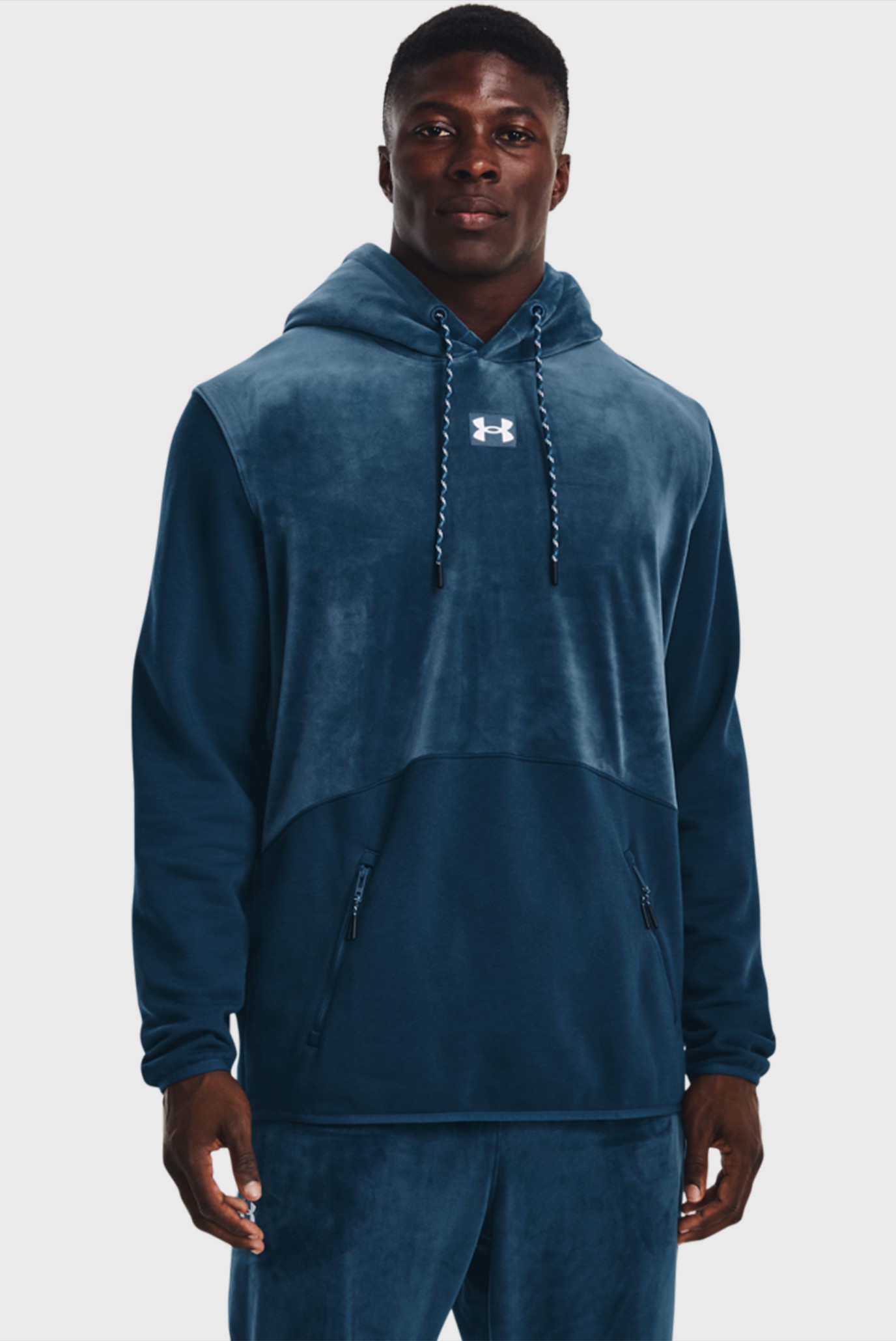 Мужское синее худи UA Journey Fleece Under Armour Мужское синее худи UA Journey Fleece 7