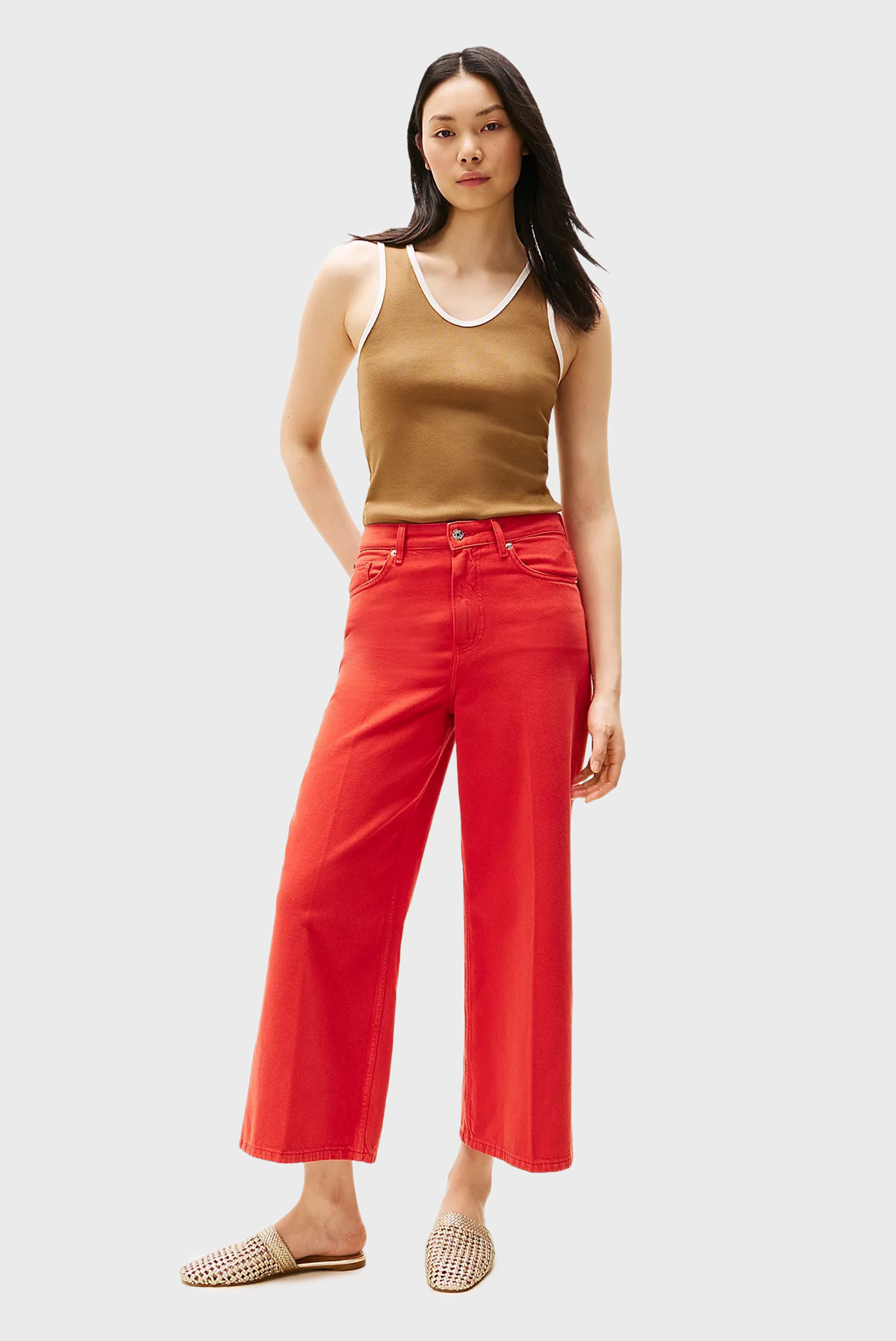 Сандалии CROCHET METALLIC LEATHER MULE 7