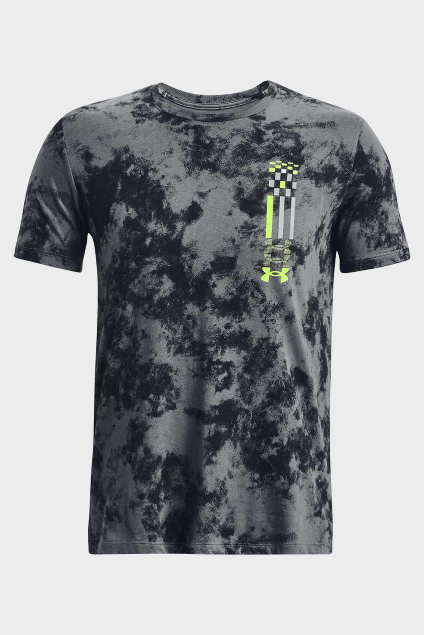 Мужская серая футболка с узором UA RUN ANYWHERE SS TEE 17