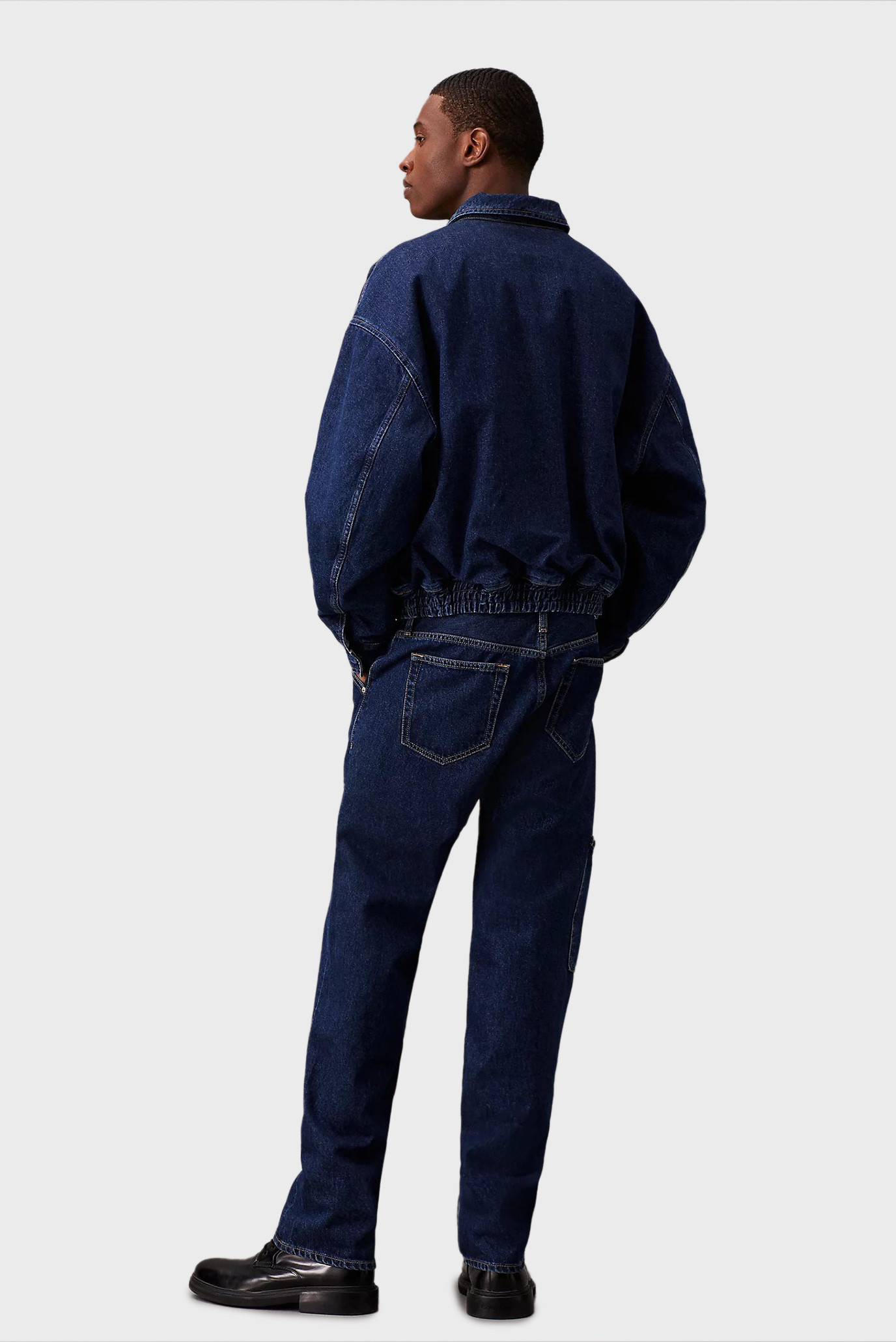 Мужская темно-синяя джинсовая куртка DENIM BOMBER 3