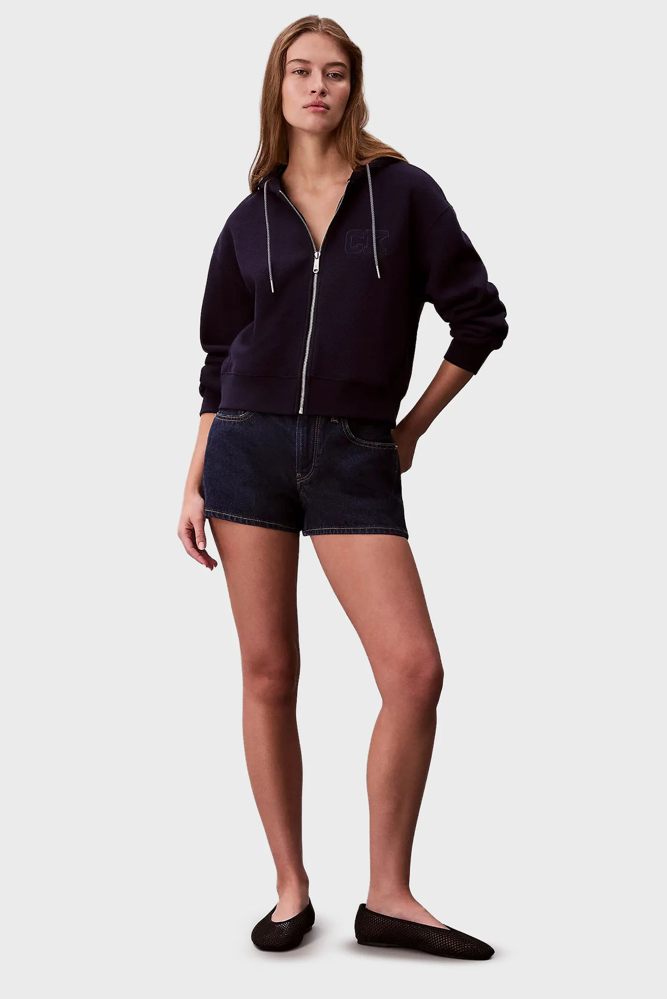 Реглан LS RLXD INTRLCK CROP FULL ZIP SW 2