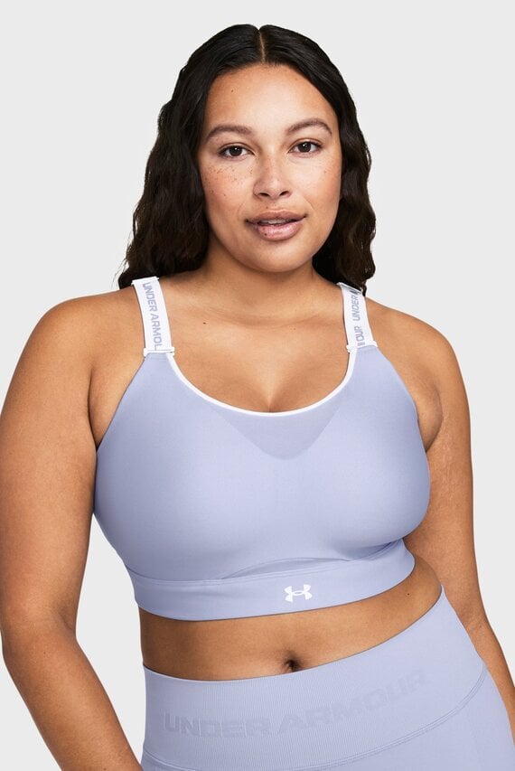 Женский сиреневый спортивный топ UA Infinity High 2.0 Bra