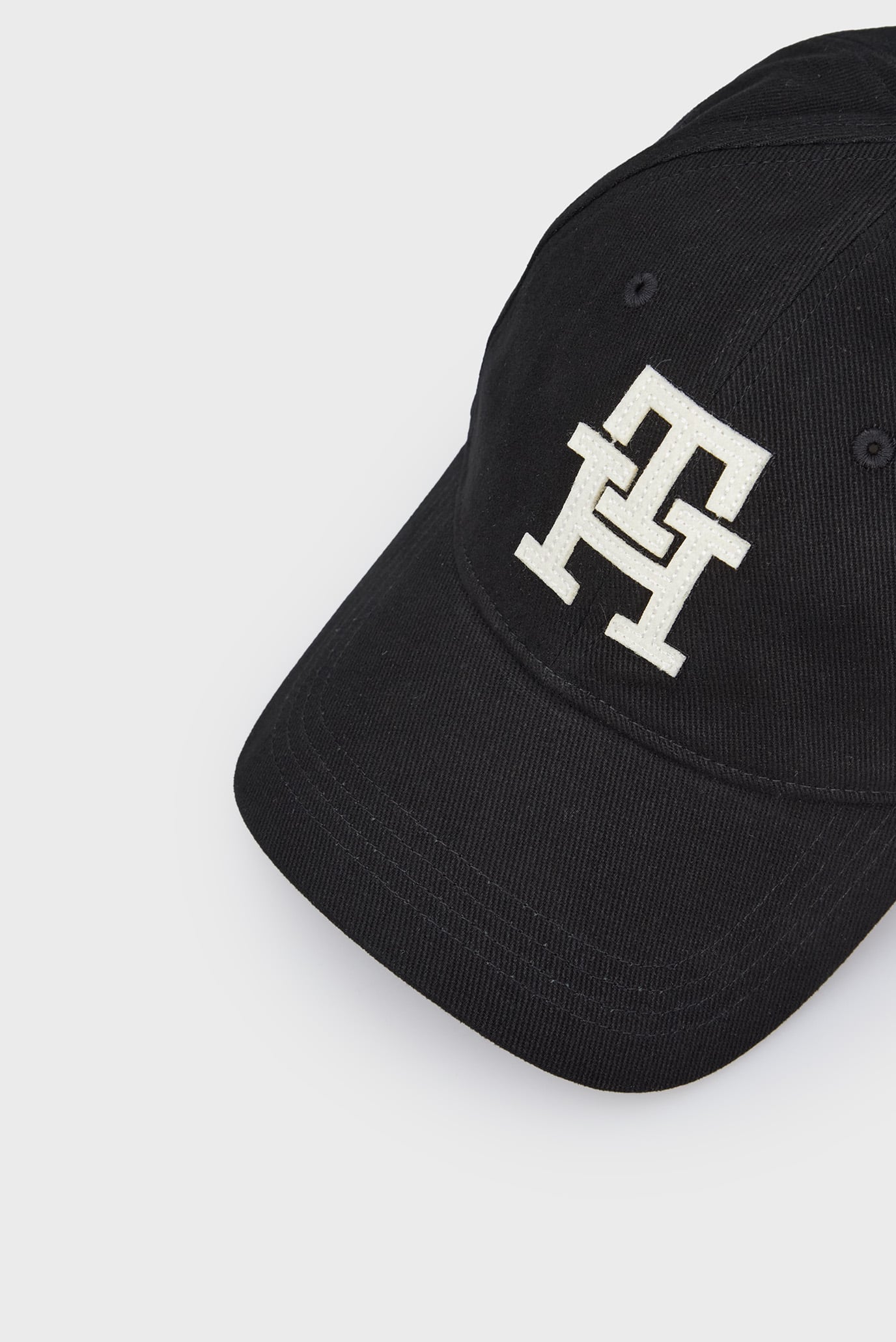 Мужская черная кепка TH IMD COTTON 6 PANEL CAP 3