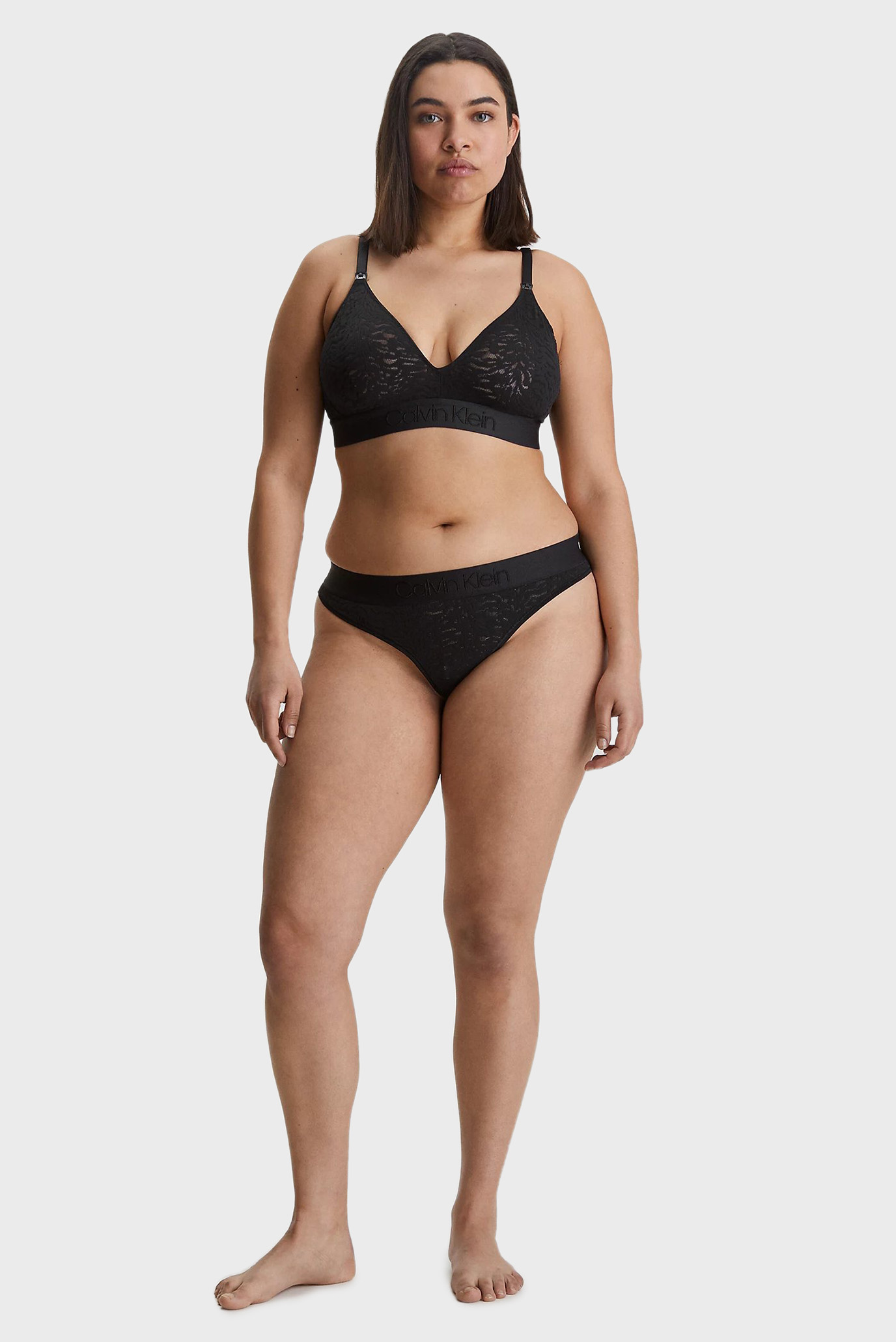 Женские черные трусики THONGCalvin Klein Женские черные трусики THONG 14