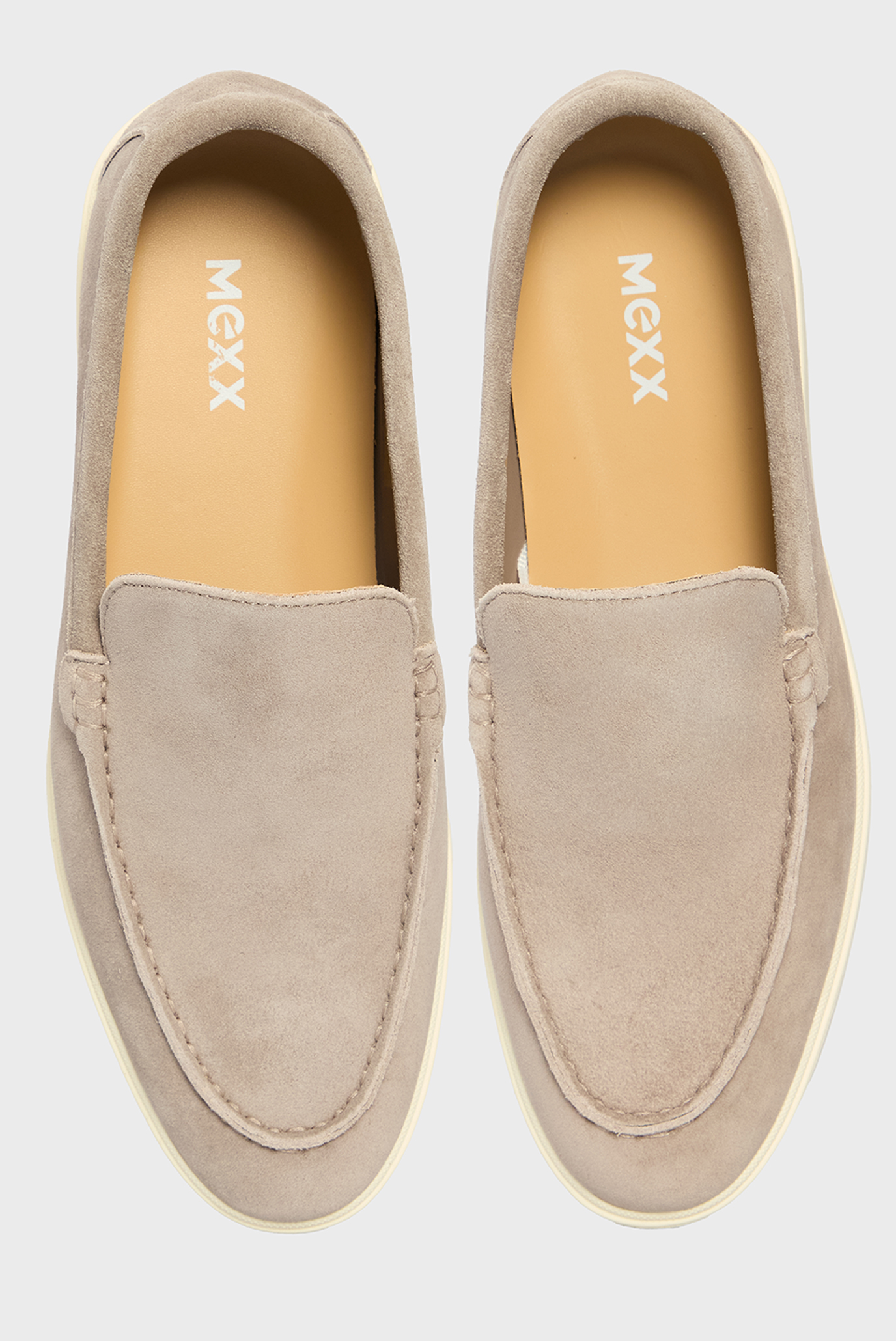 Мужские серый замшевые лоферы NOA LUKA 4