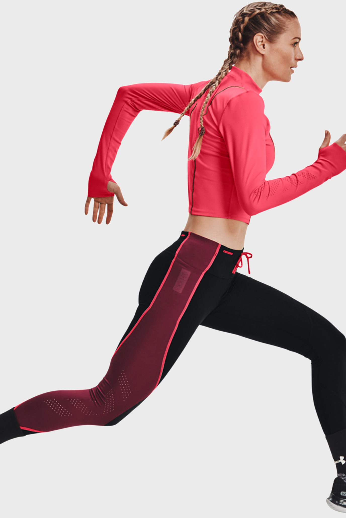 Женские черные тайтсы UA Run Anywhere Ankle Tight 11