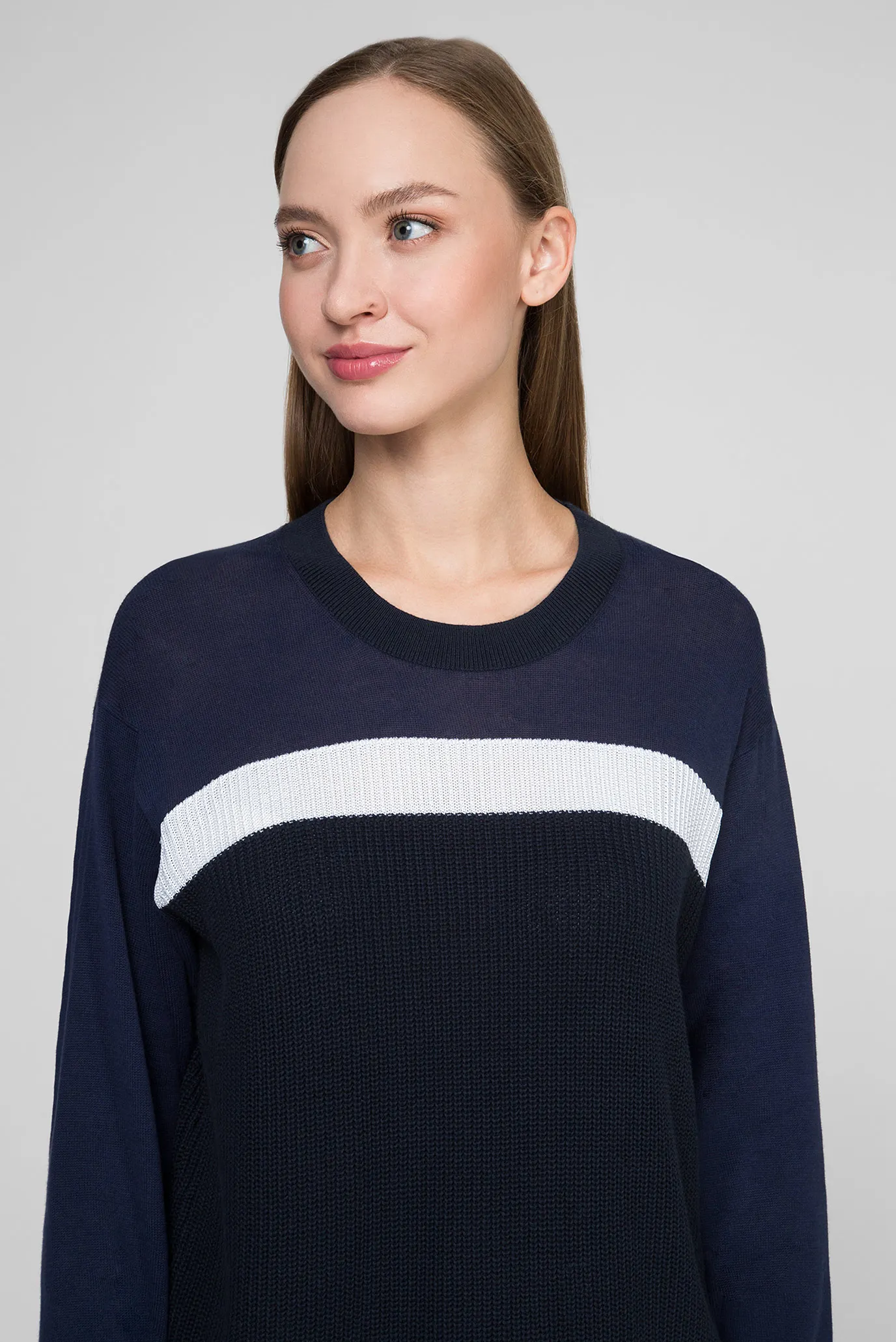 Женский темно-синий джемпер ADALINE 9