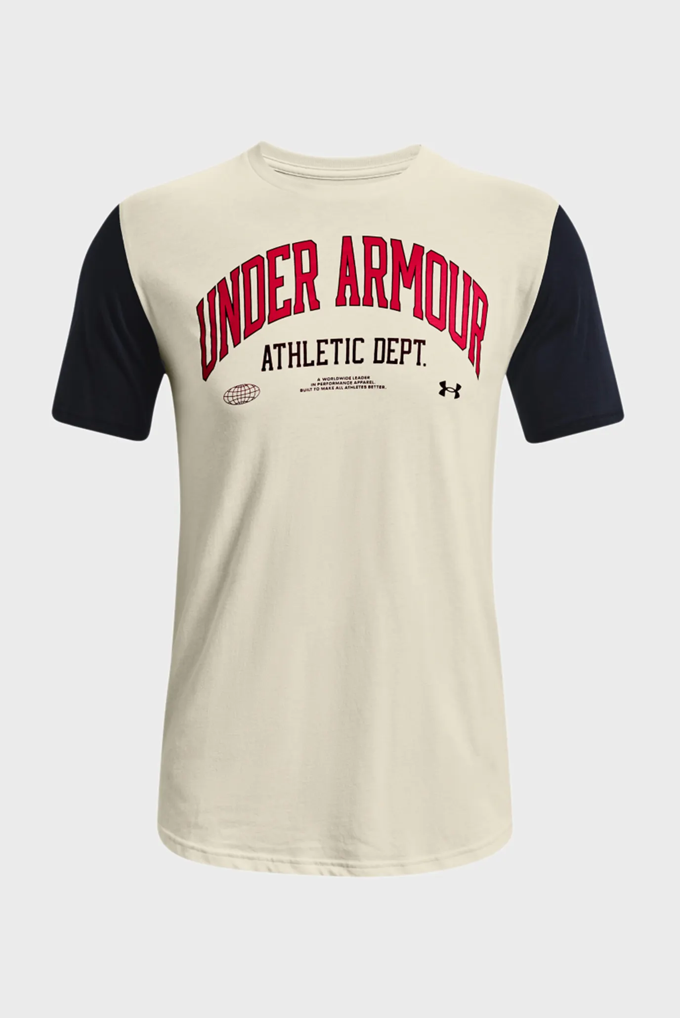 Мужская бежевая футболка UA ATH DEPT CLRBLK SS 11